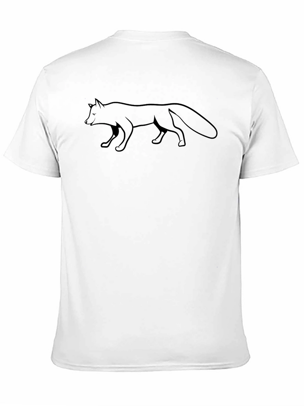 Mens Black Fox Graphic T-Shirt - Casual Style