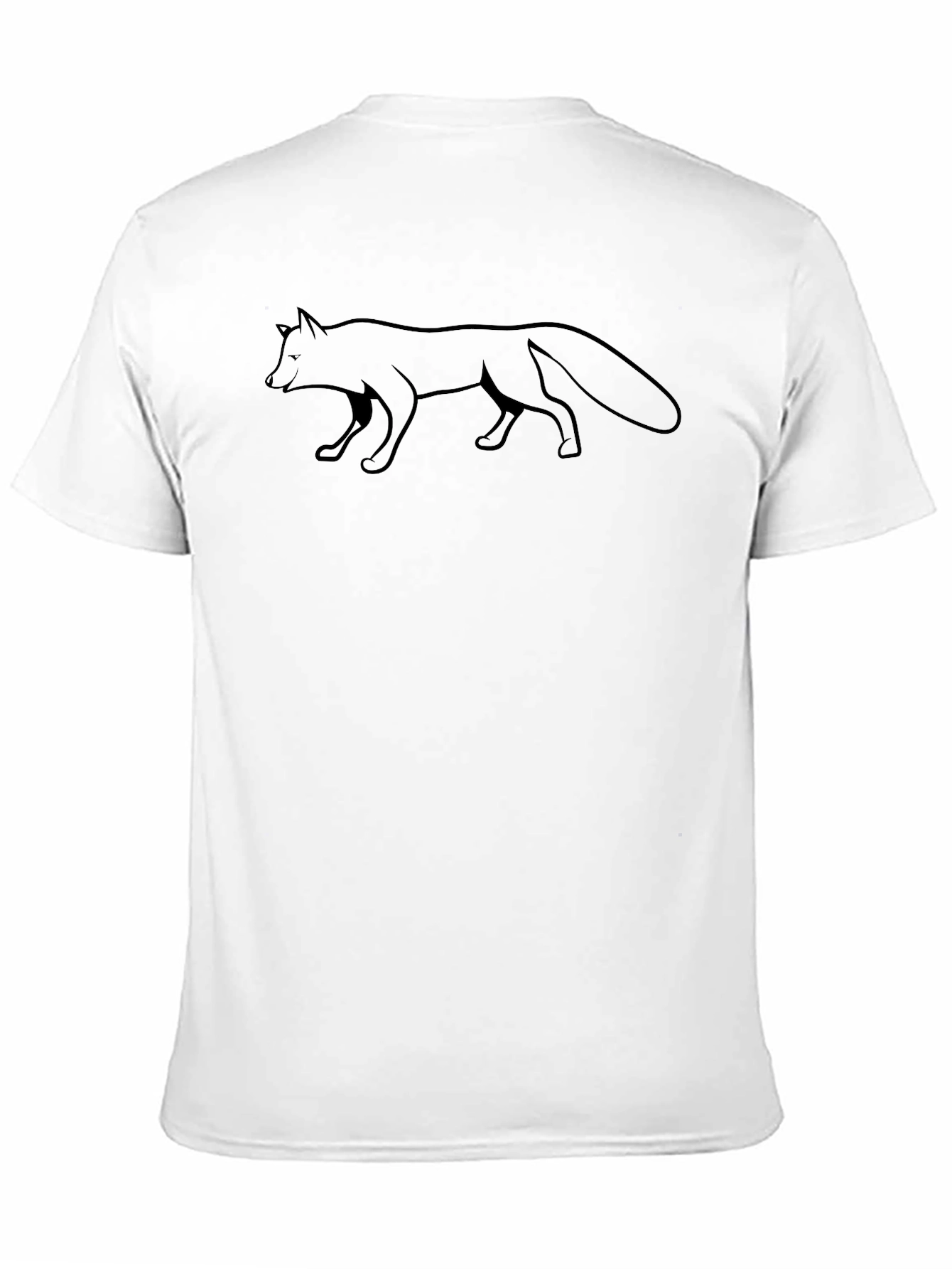 Mens Black Fox Graphic T-Shirt - Casual Style