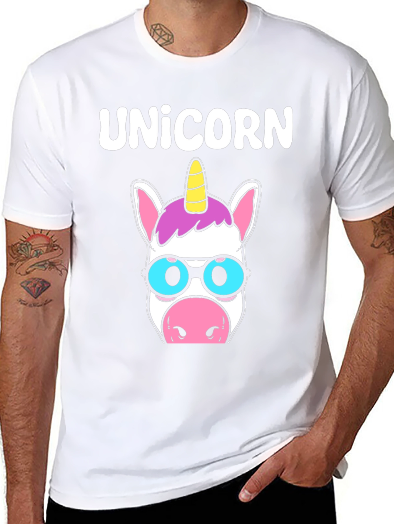 Unicorn T-Shirt - Cute Cartoon Style