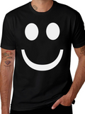 Smiley Face Graphic T-Shirt - Classic Comfort