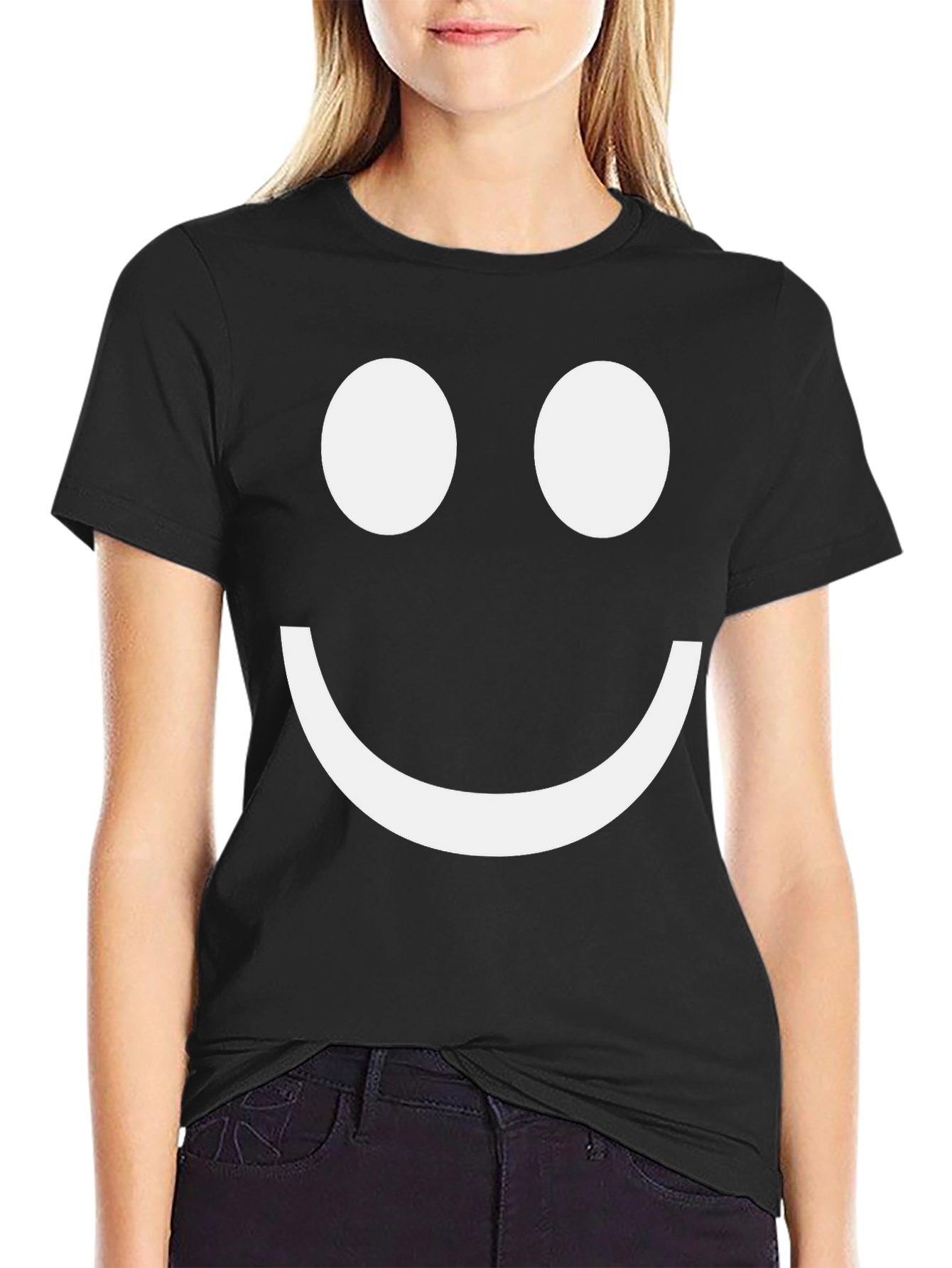 Smiley Face Graphic T-Shirt - Classic Comfort