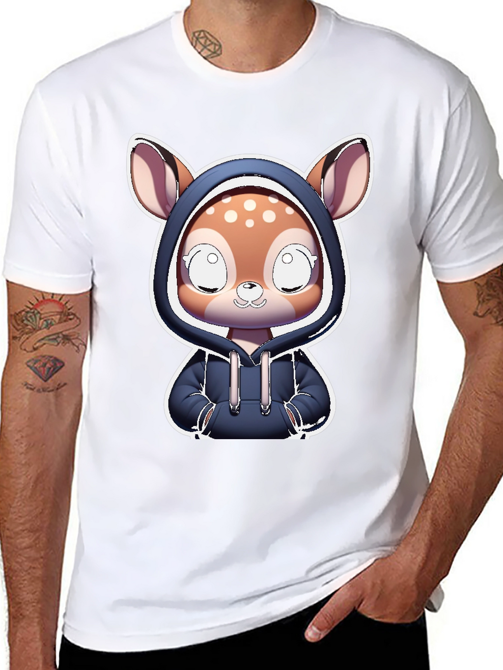 Cute Deer Hoodie T-Shirt