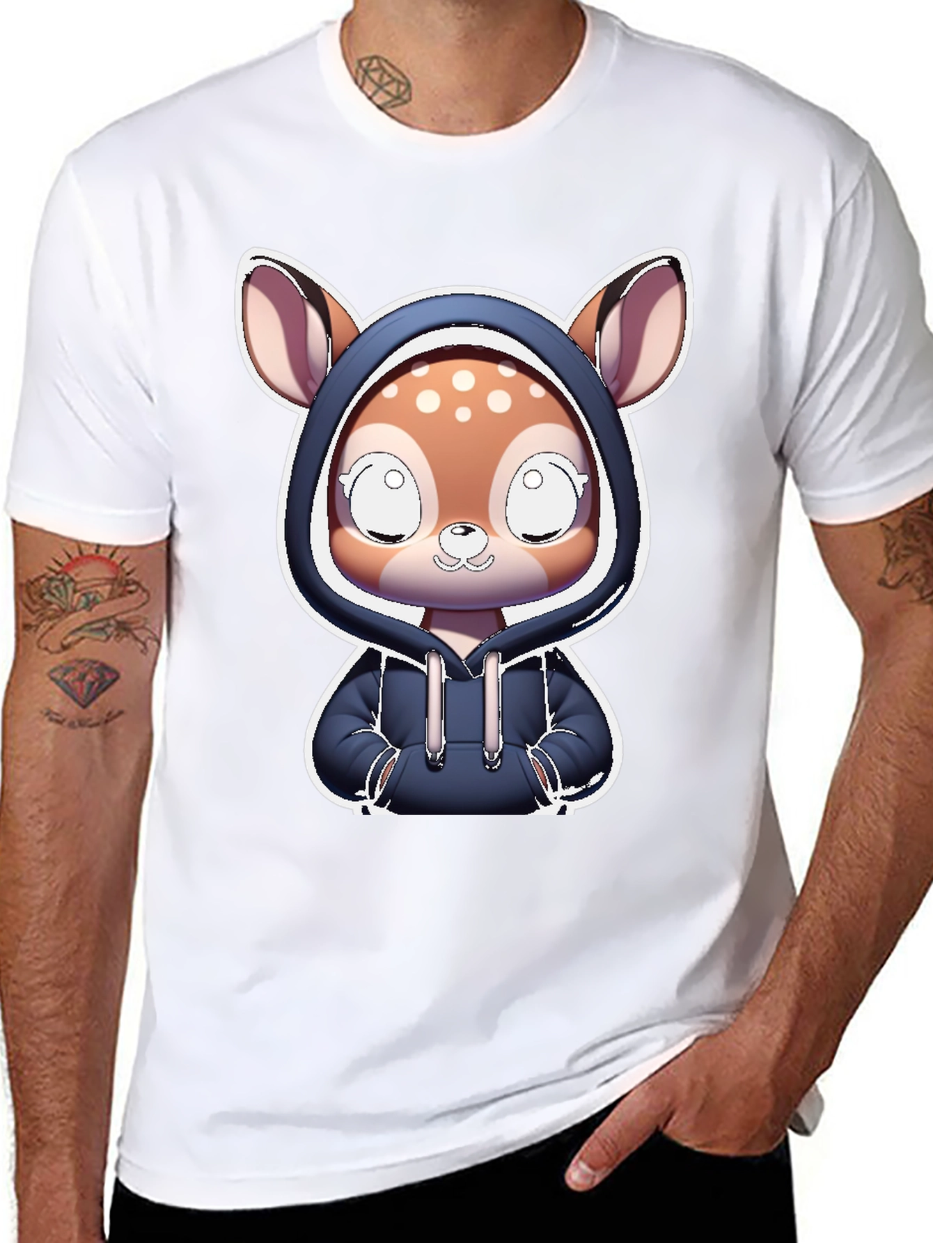 Cute Deer Hoodie T-Shirt