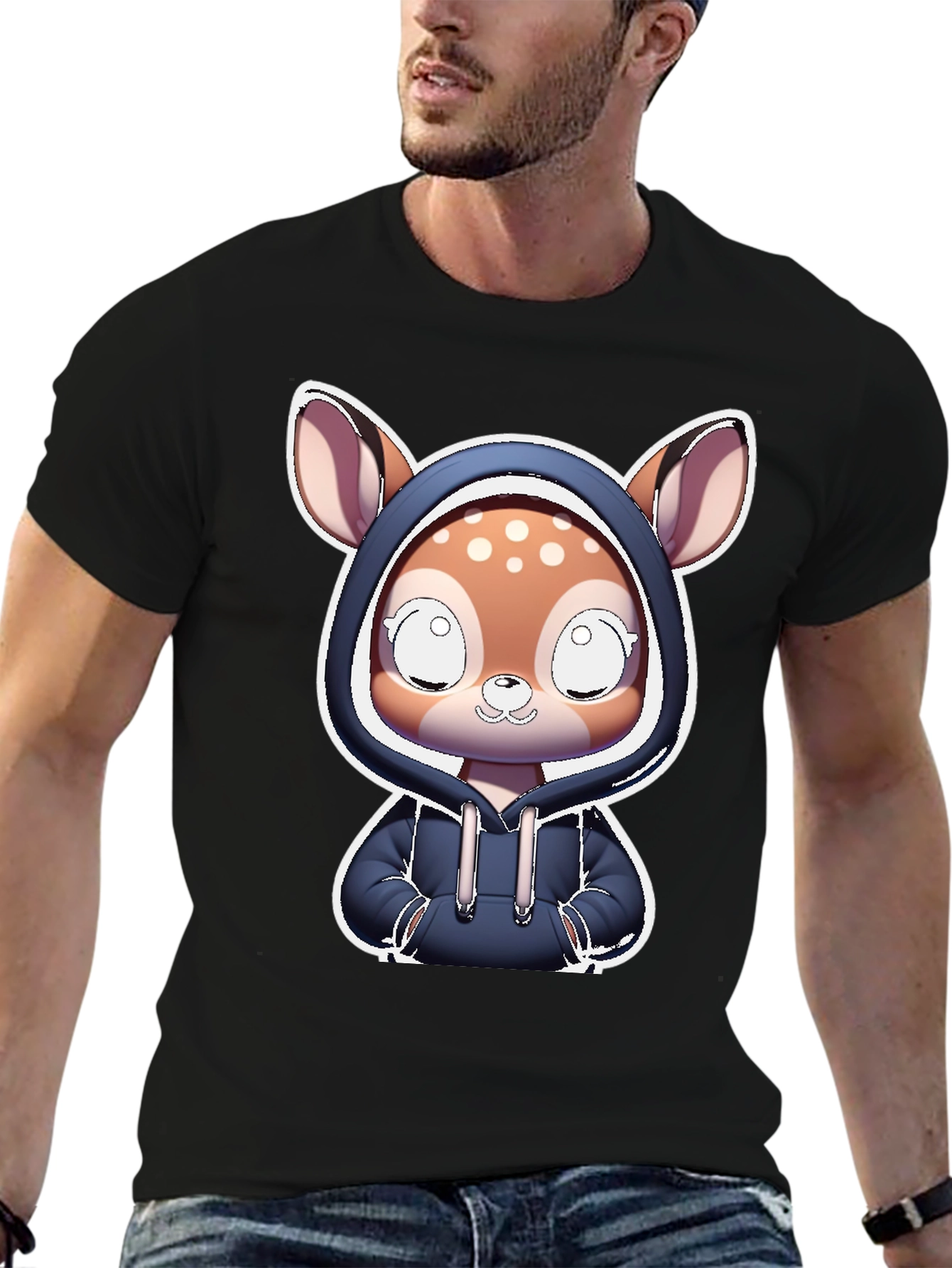 Cute Deer Hoodie T-Shirt