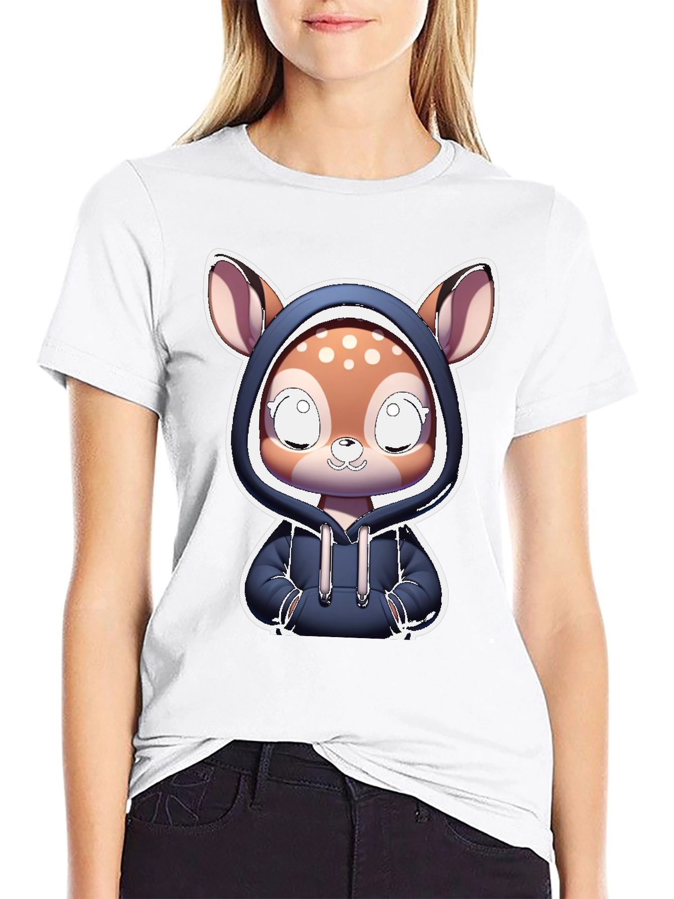 Cute Deer Hoodie T-Shirt
