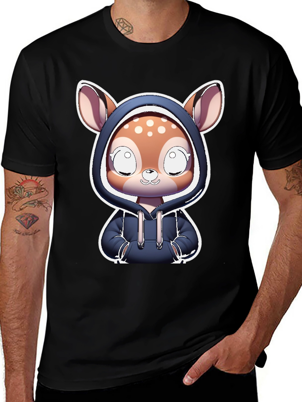 Cute Deer Hoodie T-Shirt