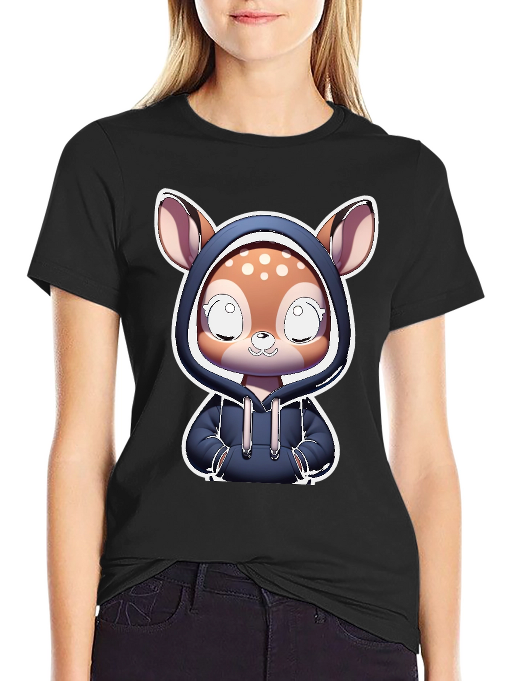 Cute Deer Hoodie T-Shirt