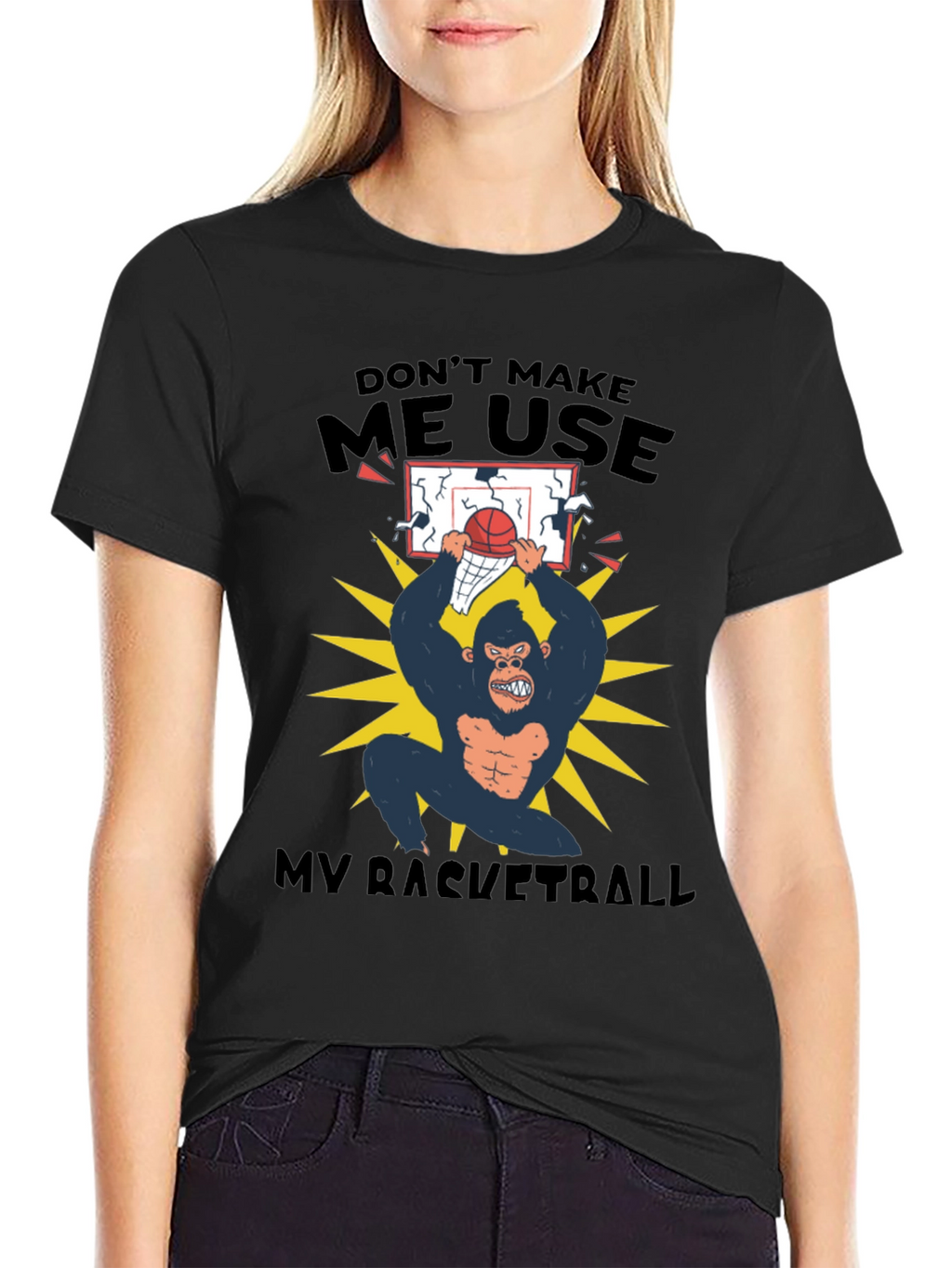 Funny Gorilla Basketball T-Shirt