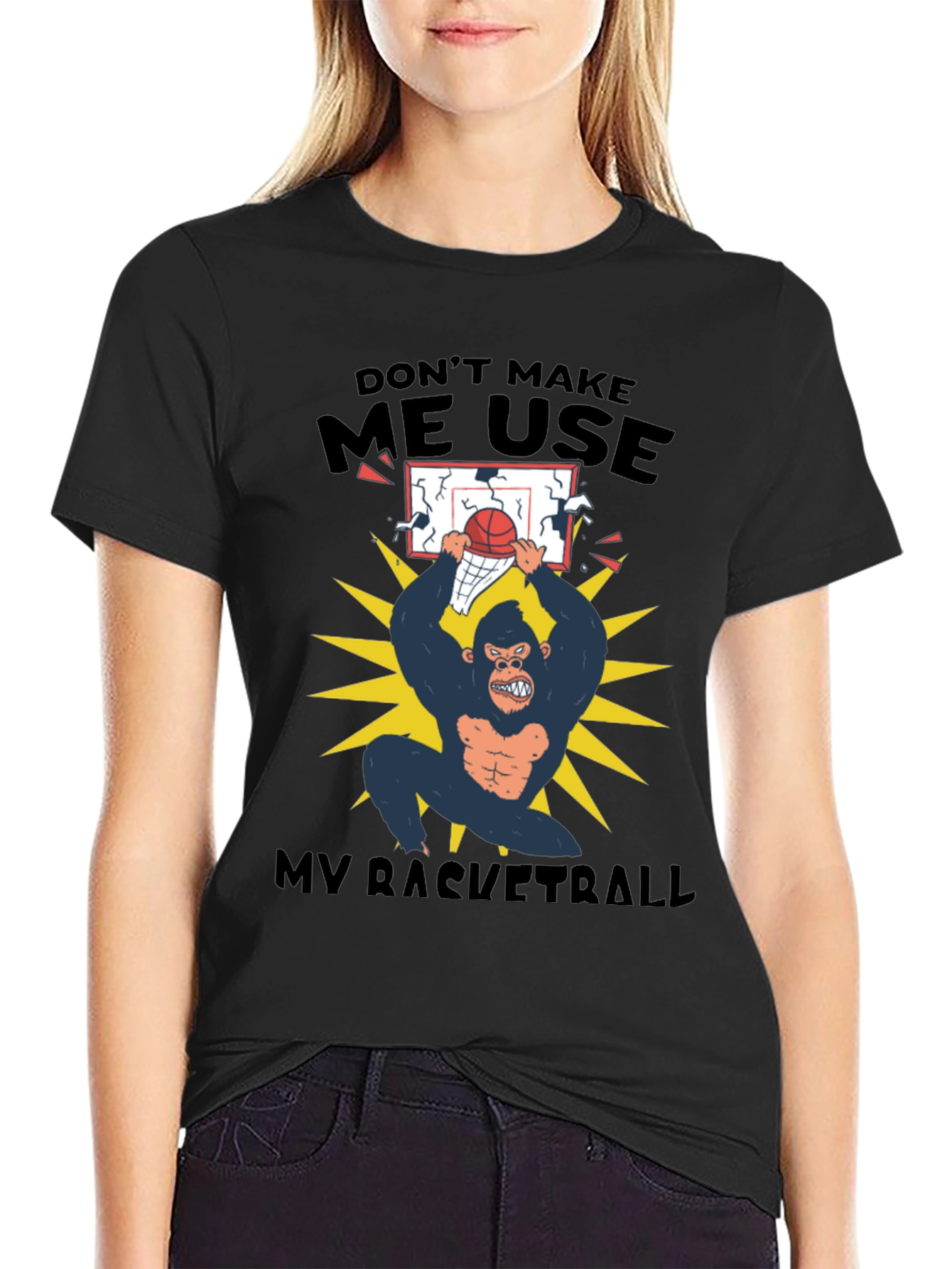 Funny Gorilla Basketball T-Shirt