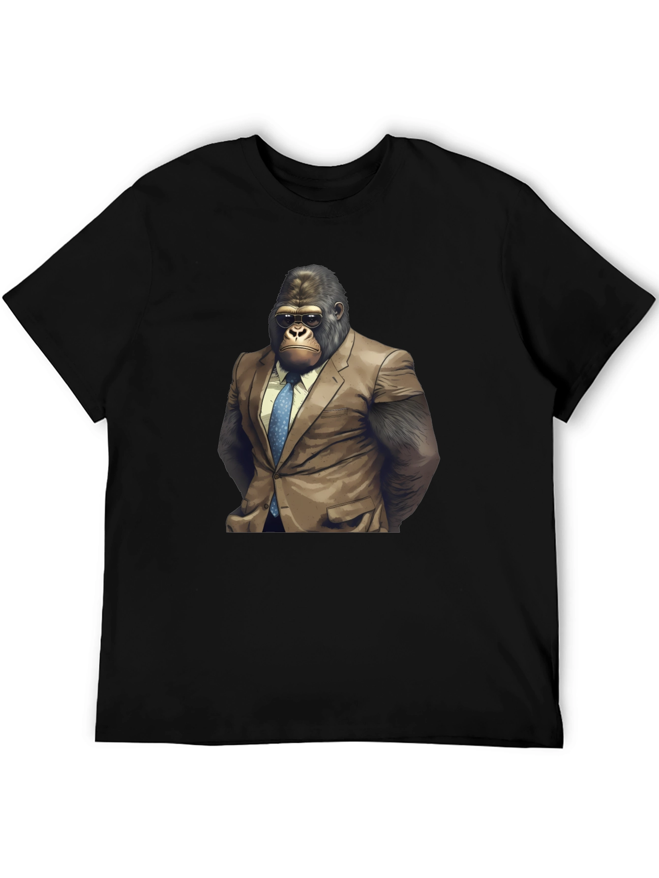 Gorilla Boss T-Shirt - Cool Ape in Suit Graphic Tee