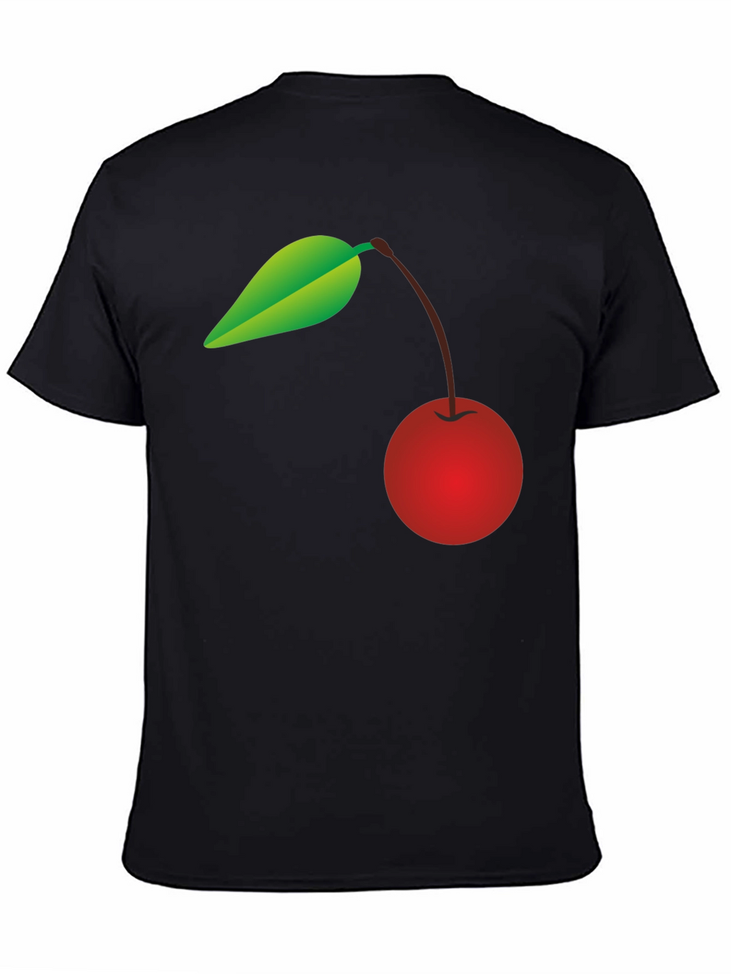 Cherry Graphic Black T-Shirt - Trendy Casual Wear