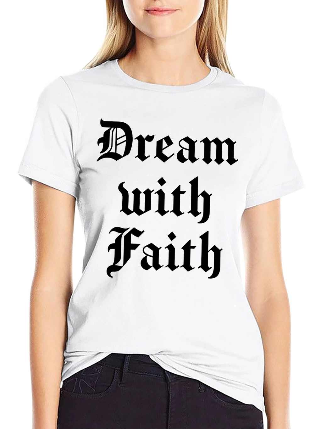 Dream With Faith T-Shirt - Black