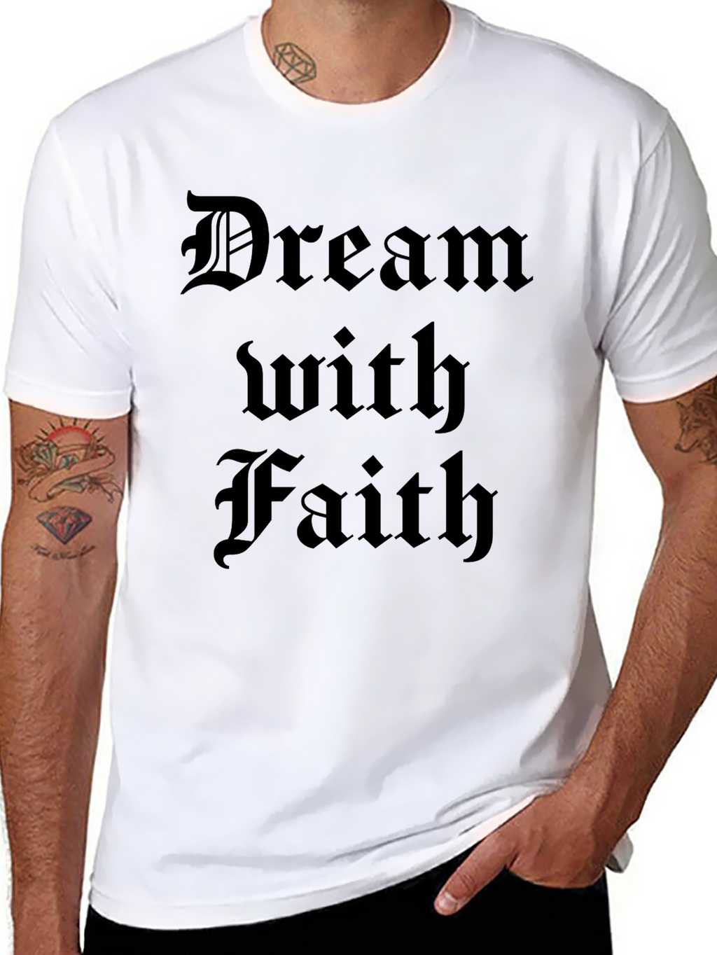 Dream With Faith T-Shirt - Black
