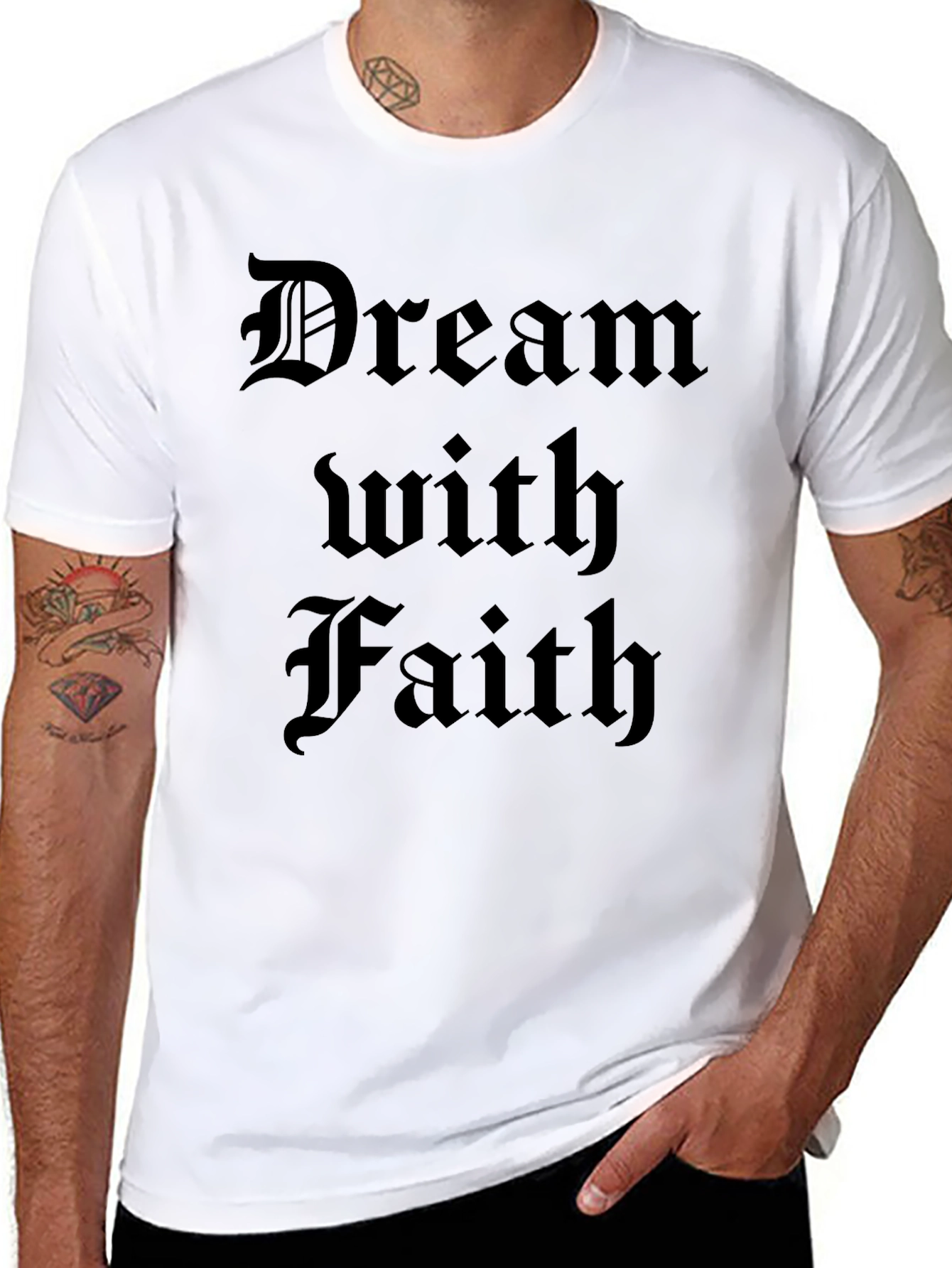 Dream With Faith T-Shirt - Black