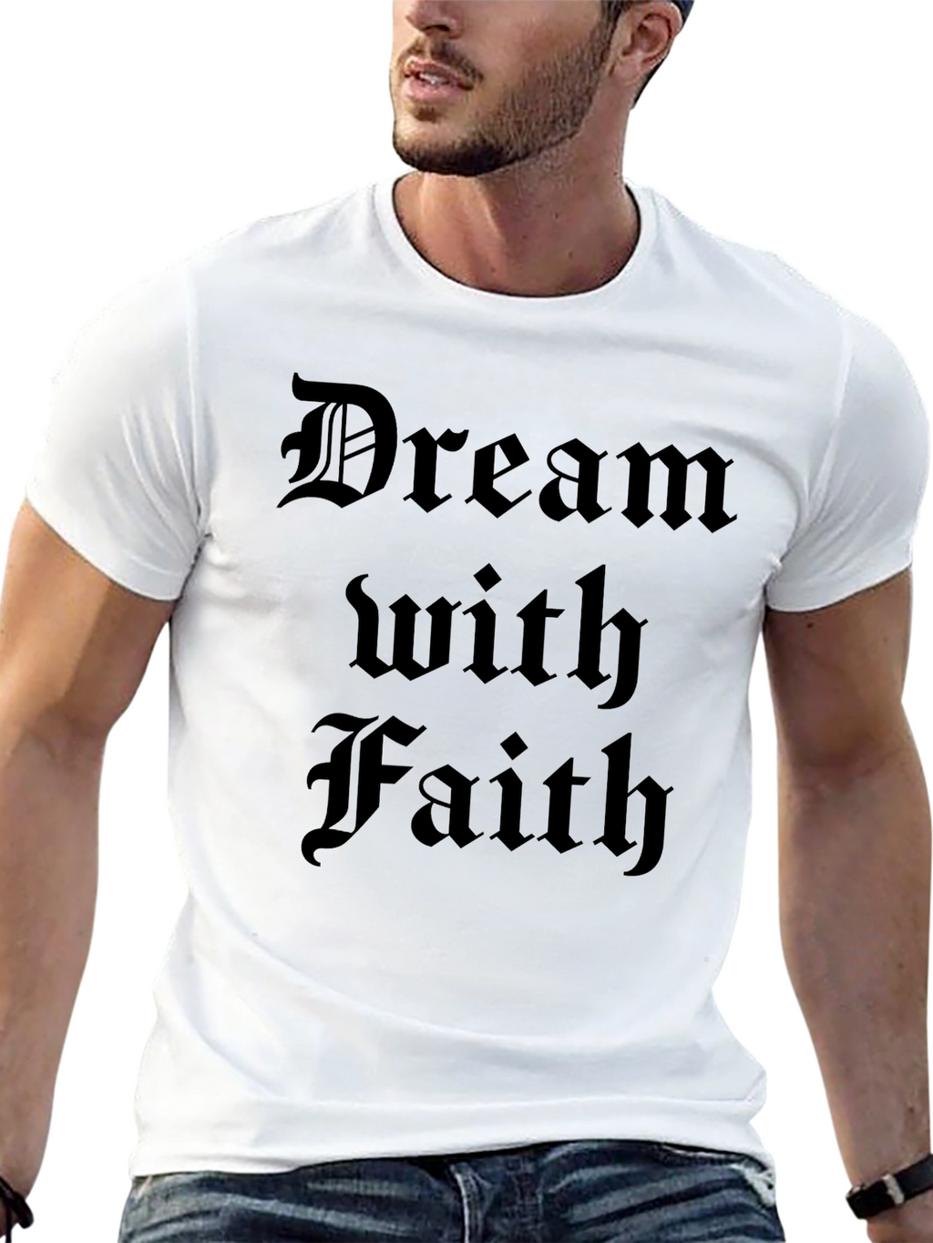 Dream With Faith T-Shirt - Black