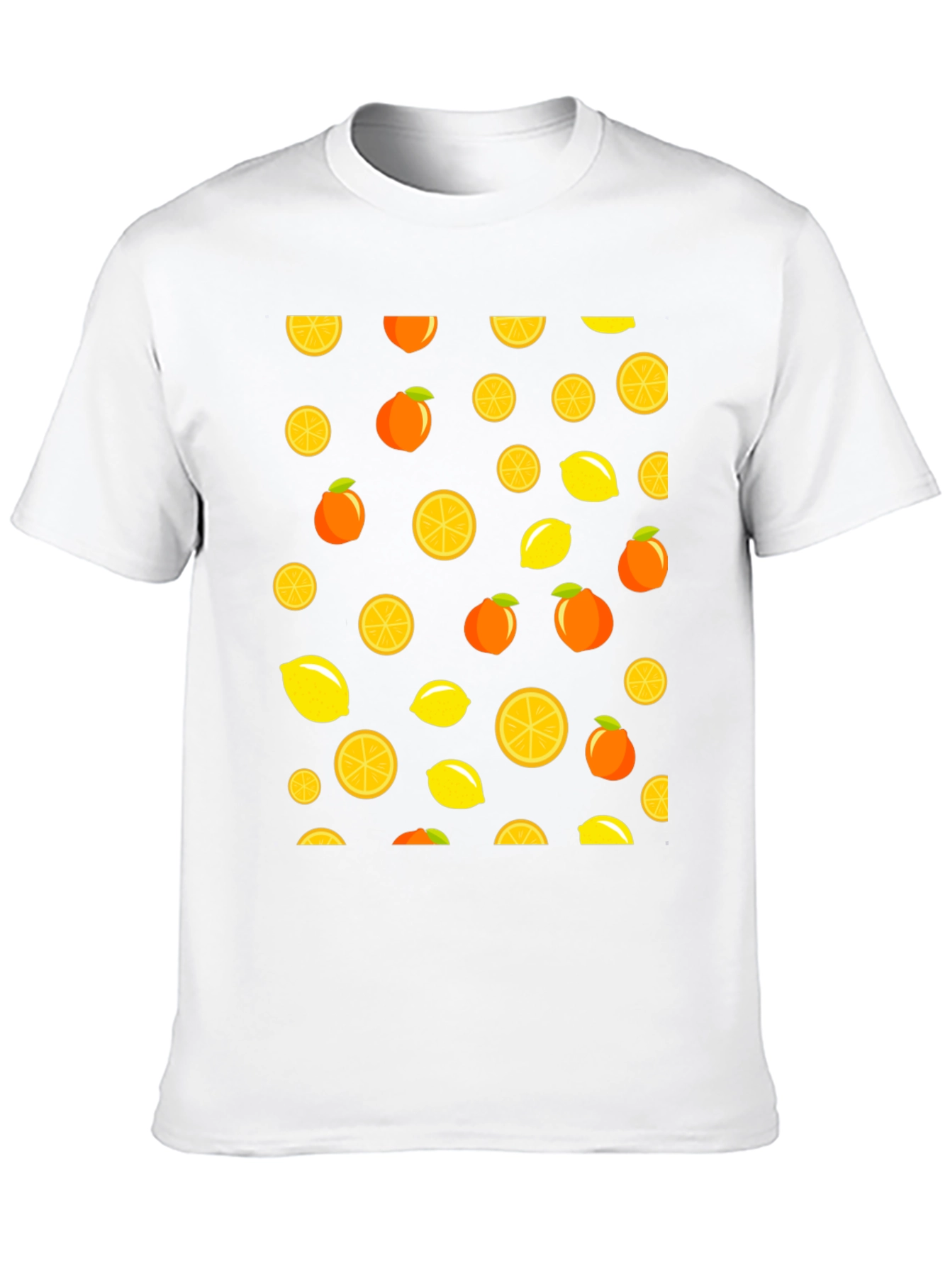Citrus Burst Black T-Shirt