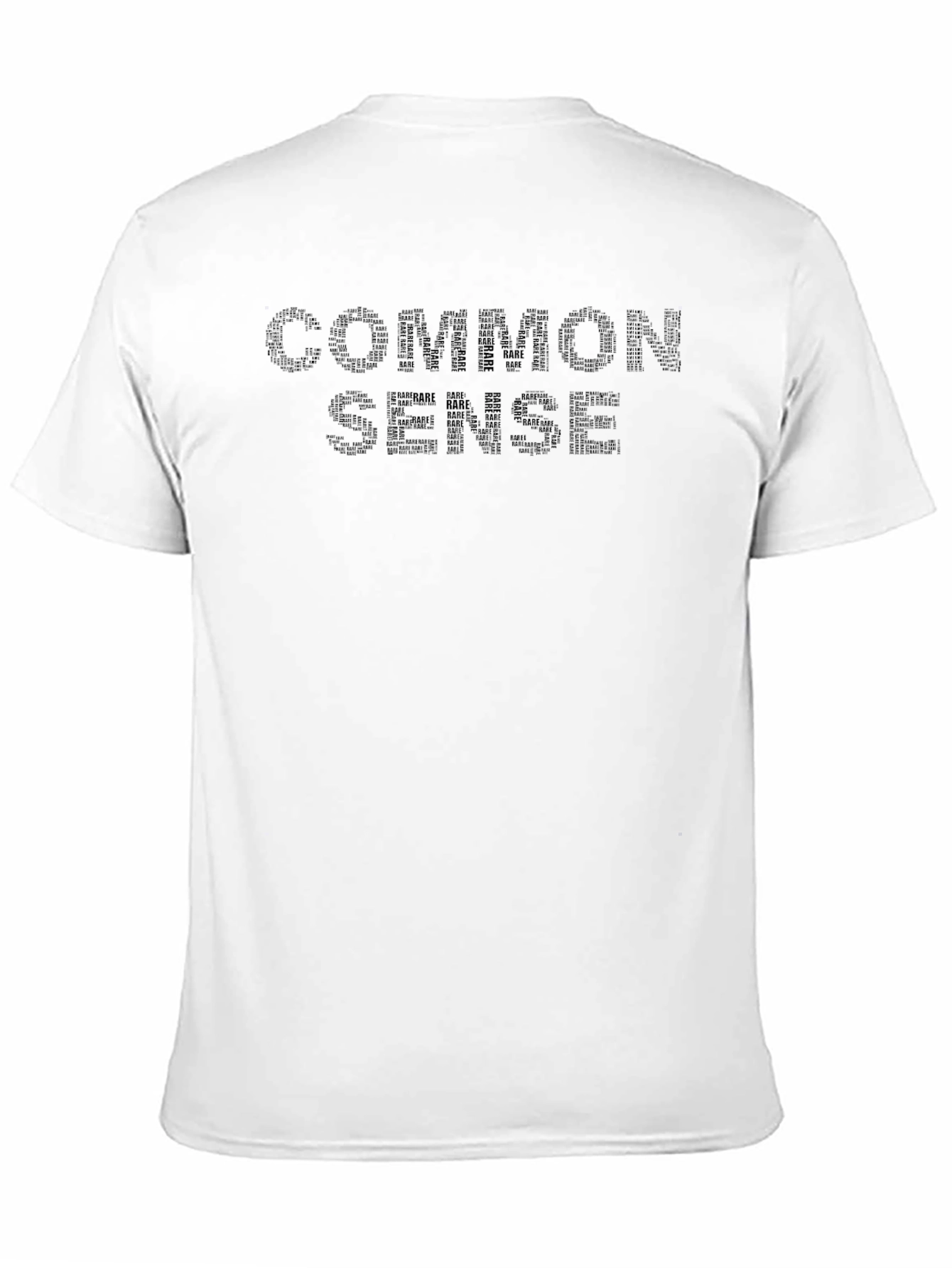 Common Sense T-Shirt - Black Crew Neck Graphic Tee