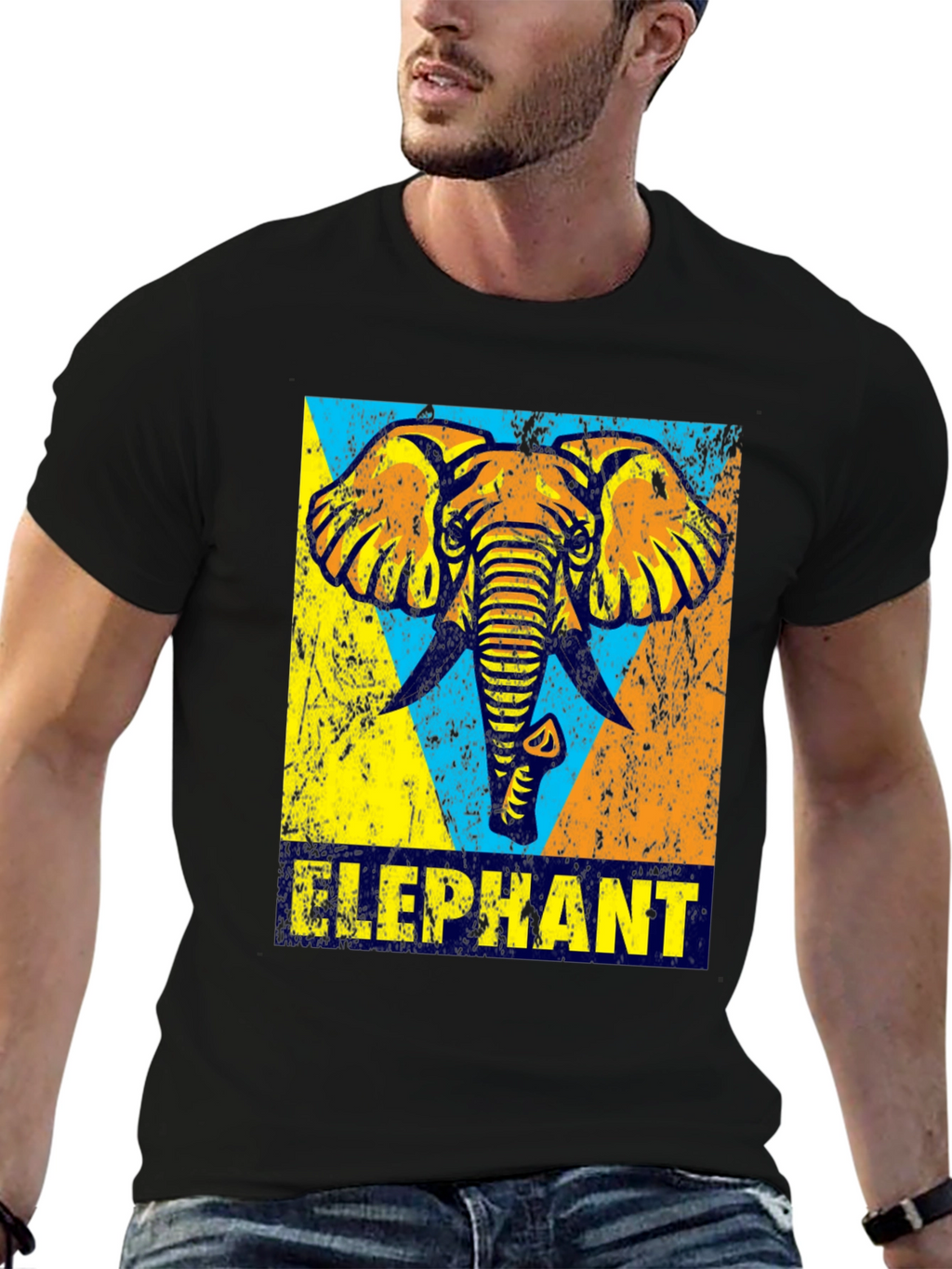 Elephant Graphic Print T-Shirt