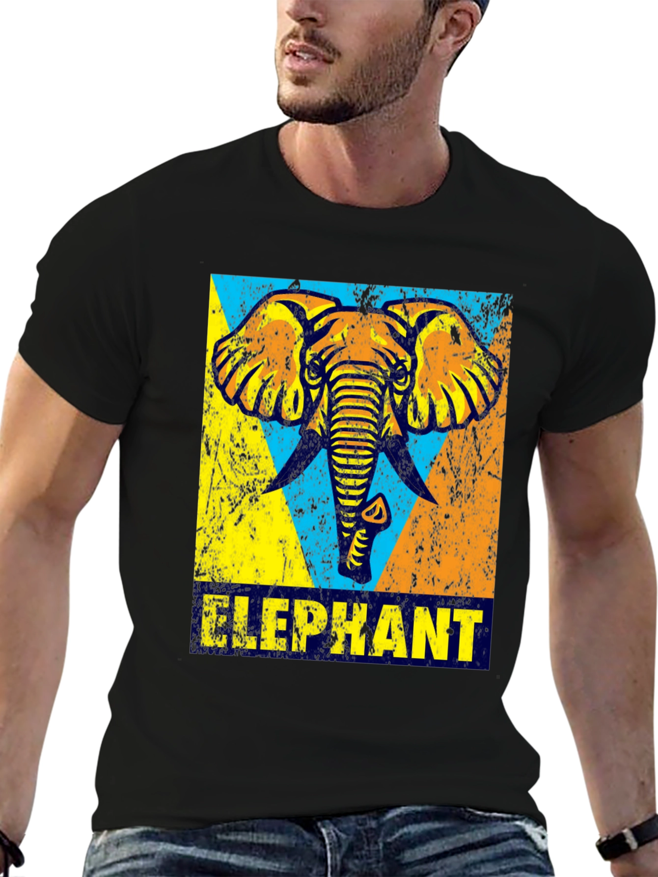 Elephant Graphic Print T-Shirt