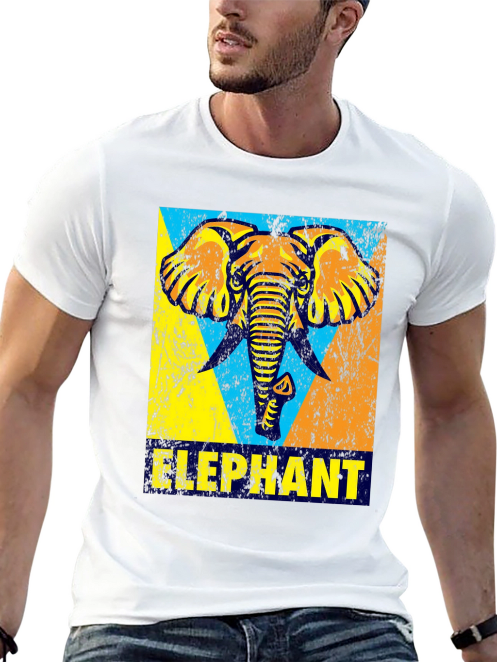 Elephant Graphic Print T-Shirt
