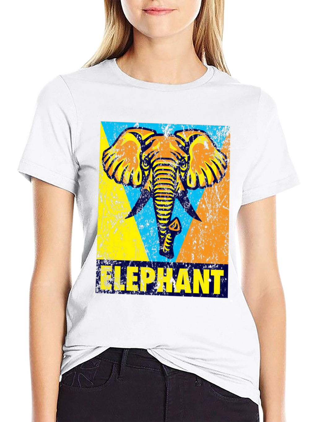 Elephant Graphic Print T-Shirt