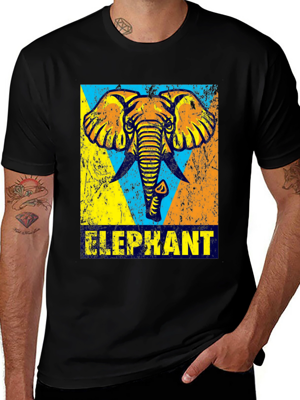 Elephant Graphic Print T-Shirt