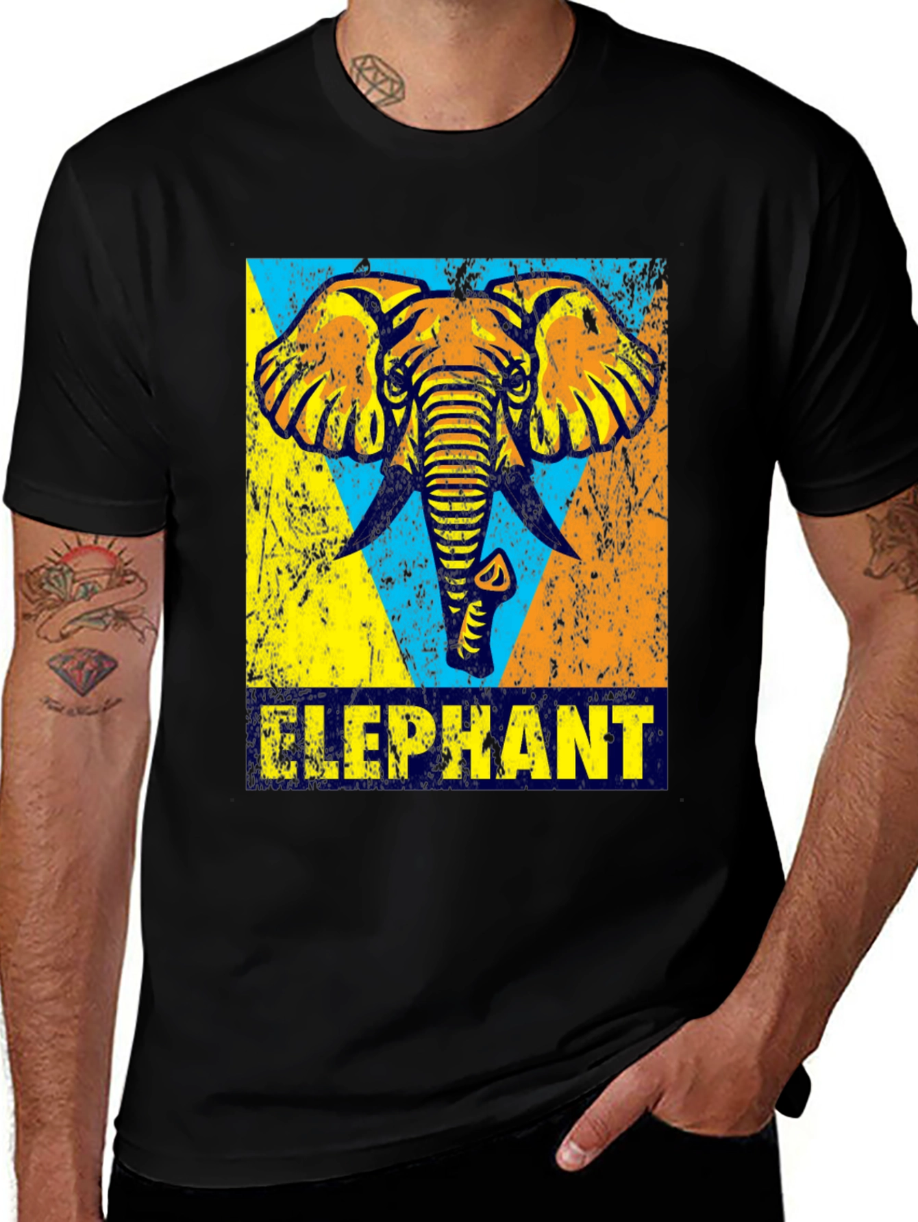 Elephant Graphic Print T-Shirt