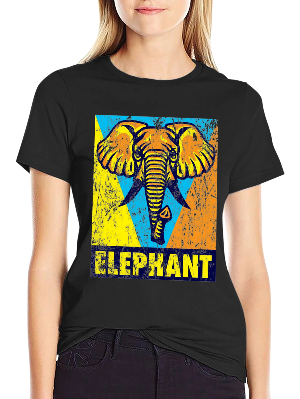 Elephant Graphic Print T-Shirt