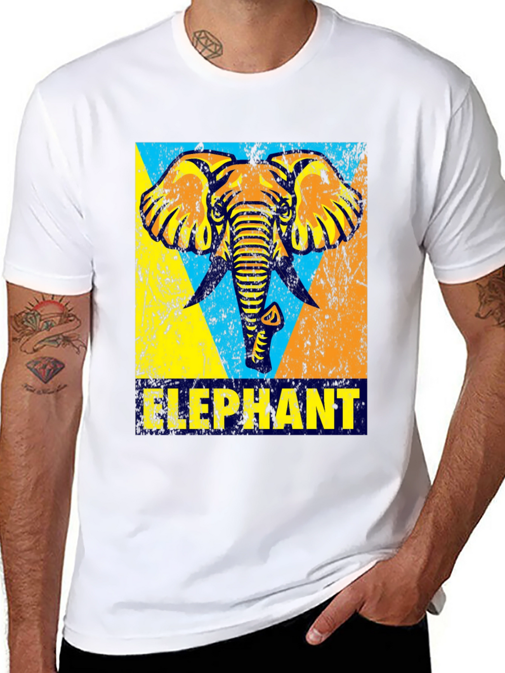 Elephant Graphic Print T-Shirt