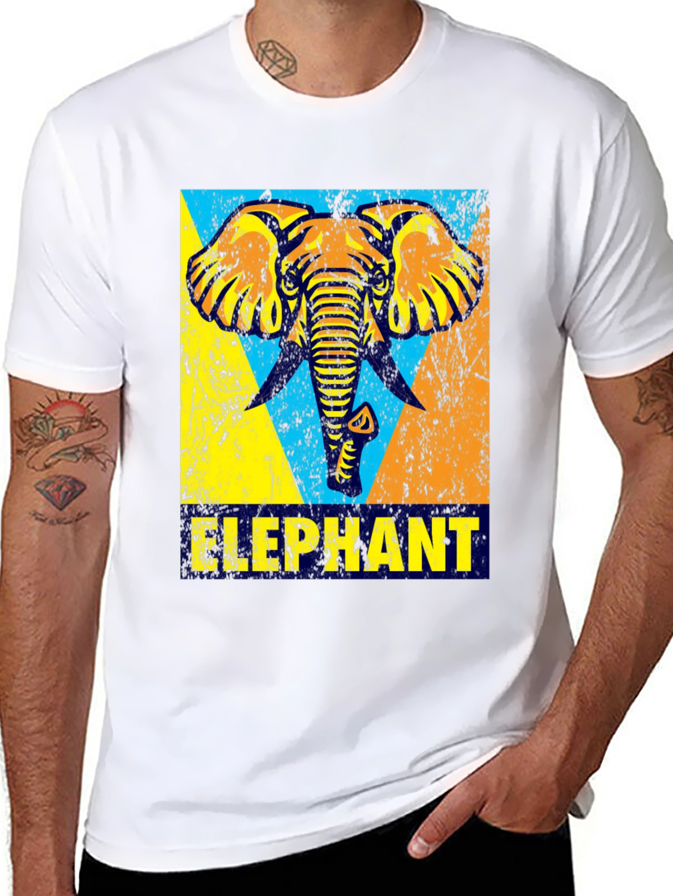 Elephant Graphic Print T-Shirt