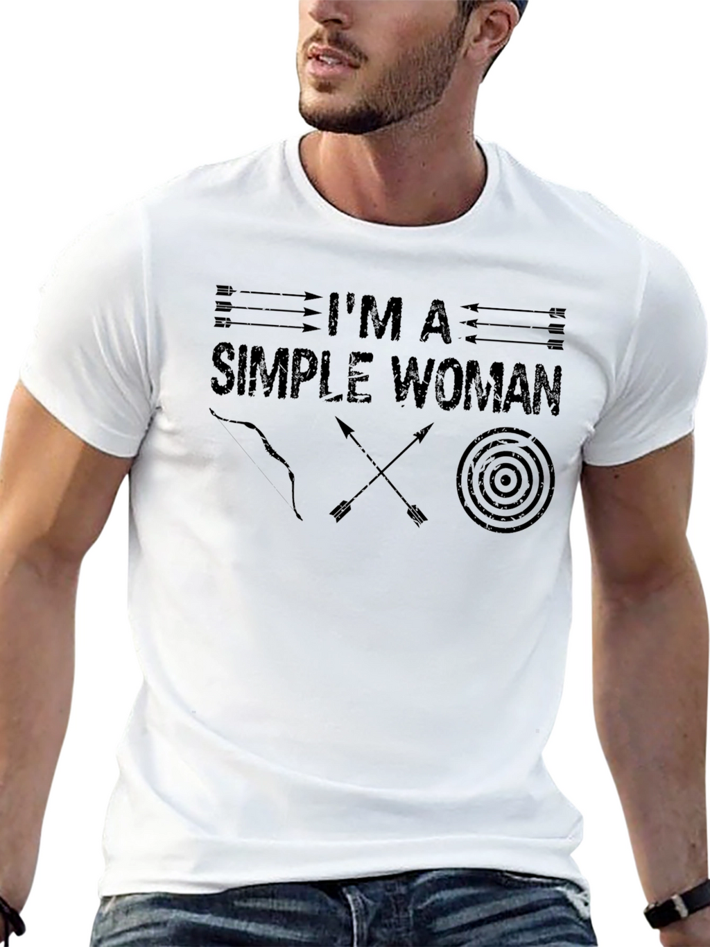 Im a Simple Woman Archery T-Shirt