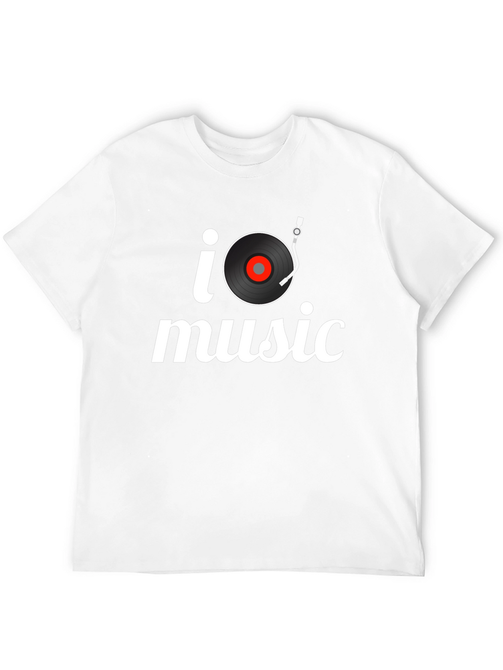 I Turntable Music Black T-Shirt