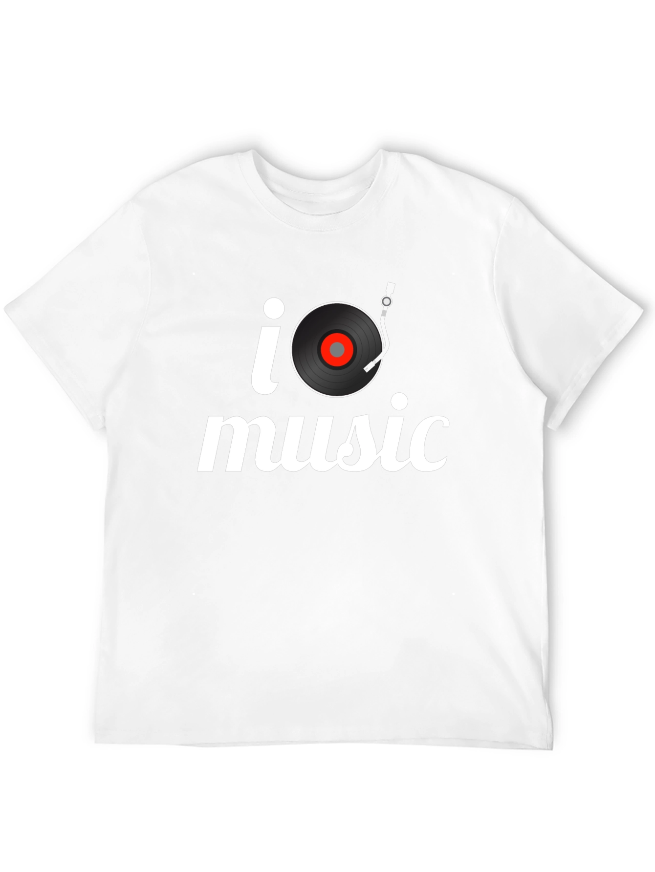 I Turntable Music Black T-Shirt