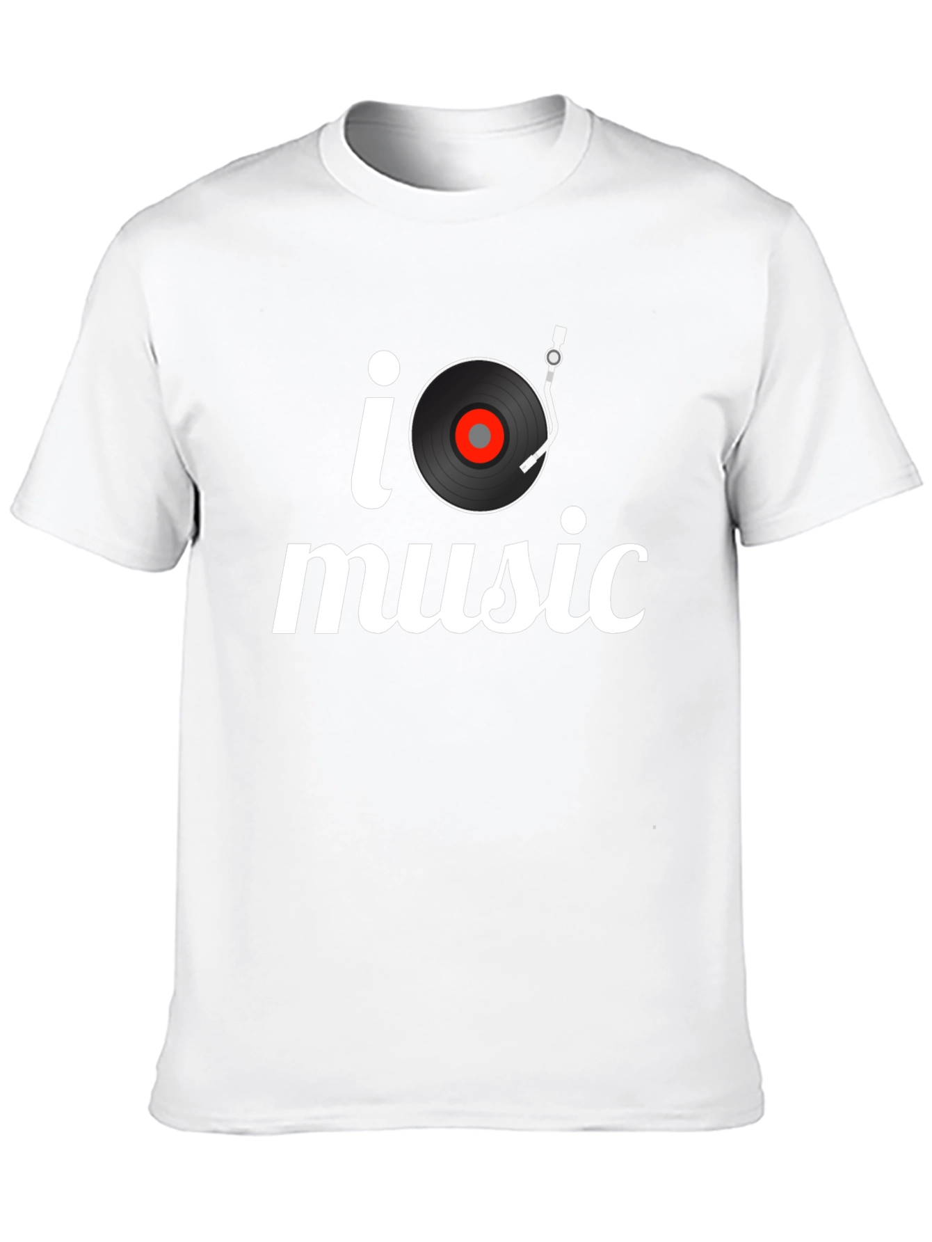 I Turntable Music Black T-Shirt
