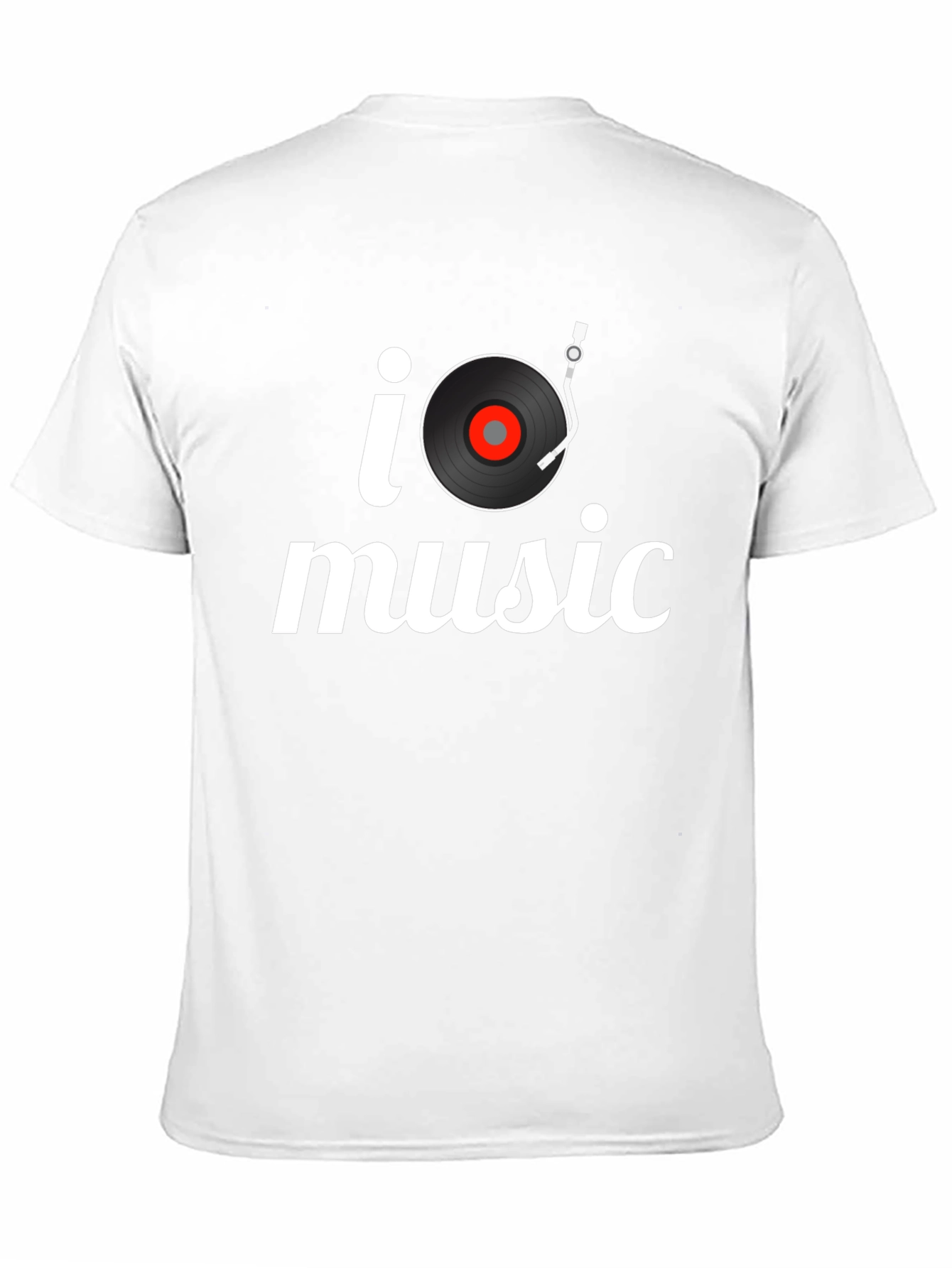 I Turntable Music Black T-Shirt