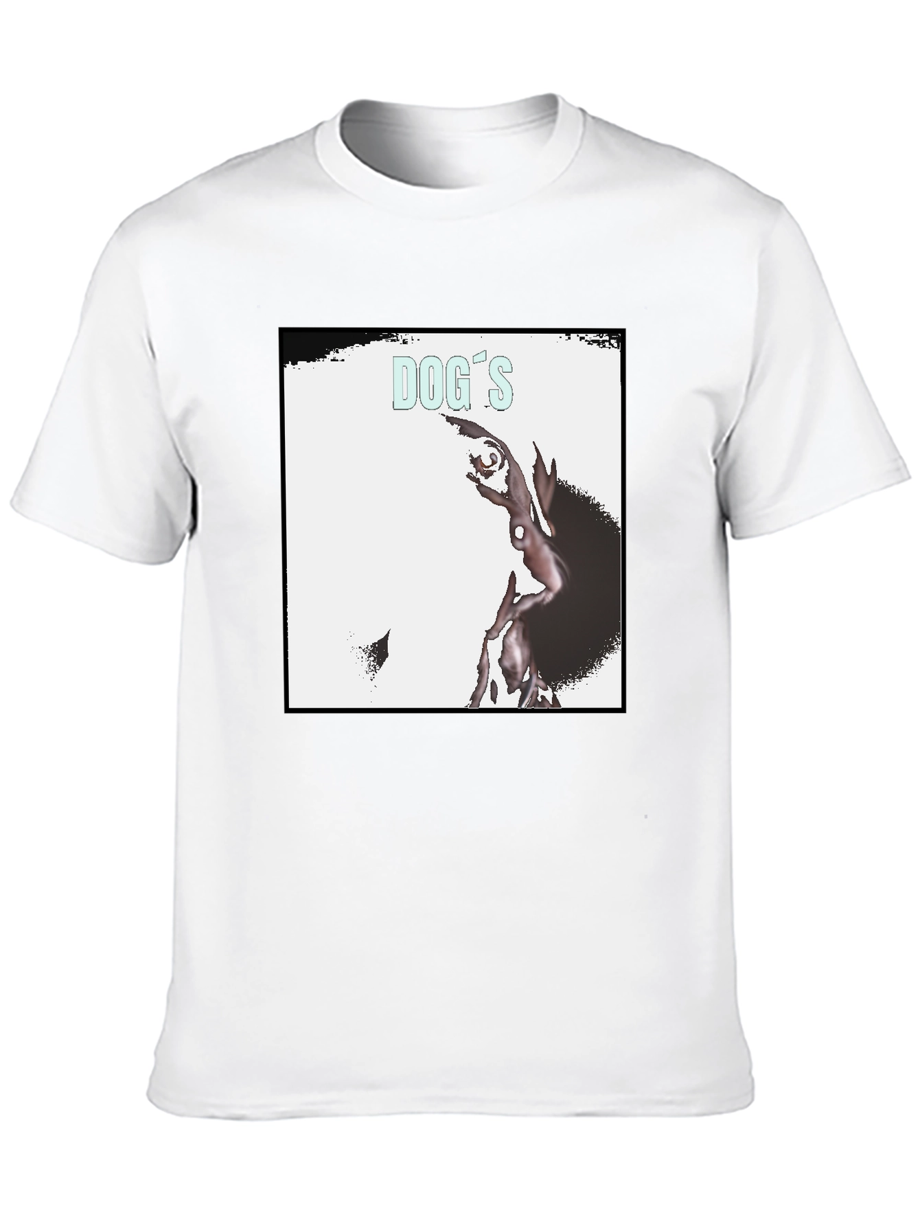 Dogs Record Cover Black T-Shirt