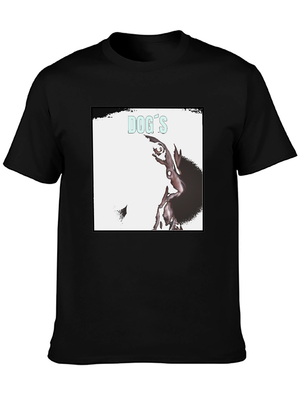 Dogs Record Cover Black T-Shirt