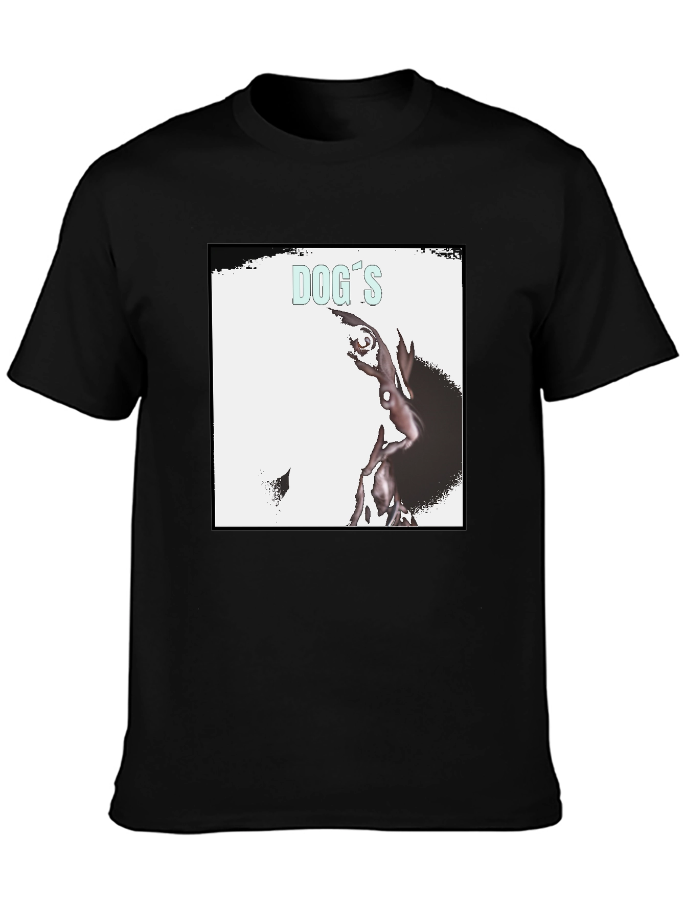 Dogs Record Cover Black T-Shirt