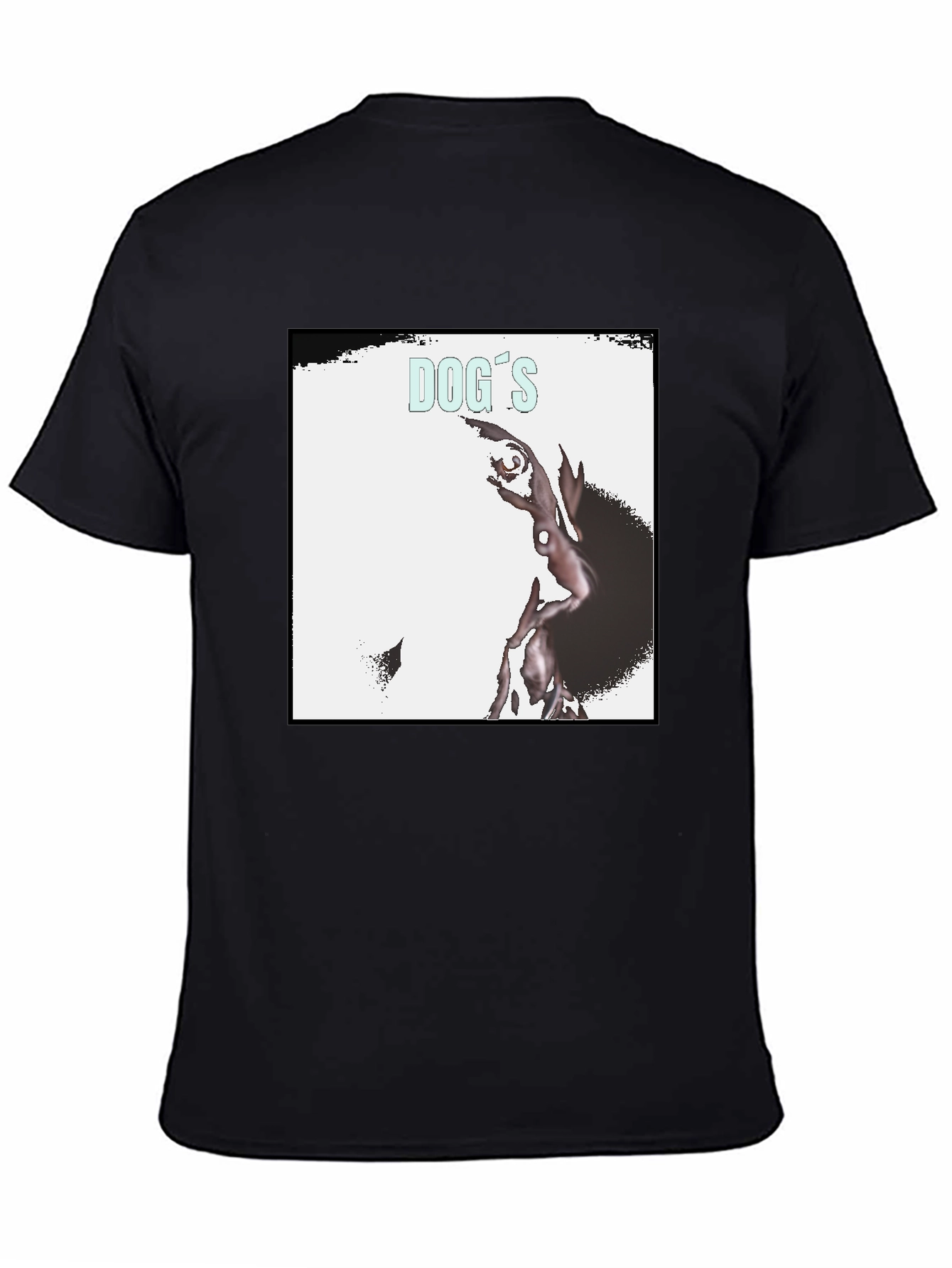 Dogs Record Cover Black T-Shirt