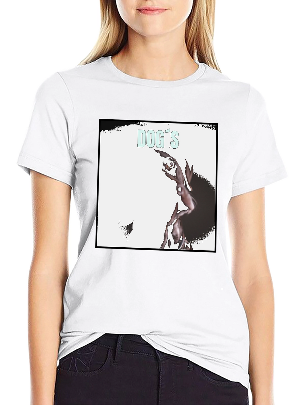 Dogs Record Cover Black T-Shirt