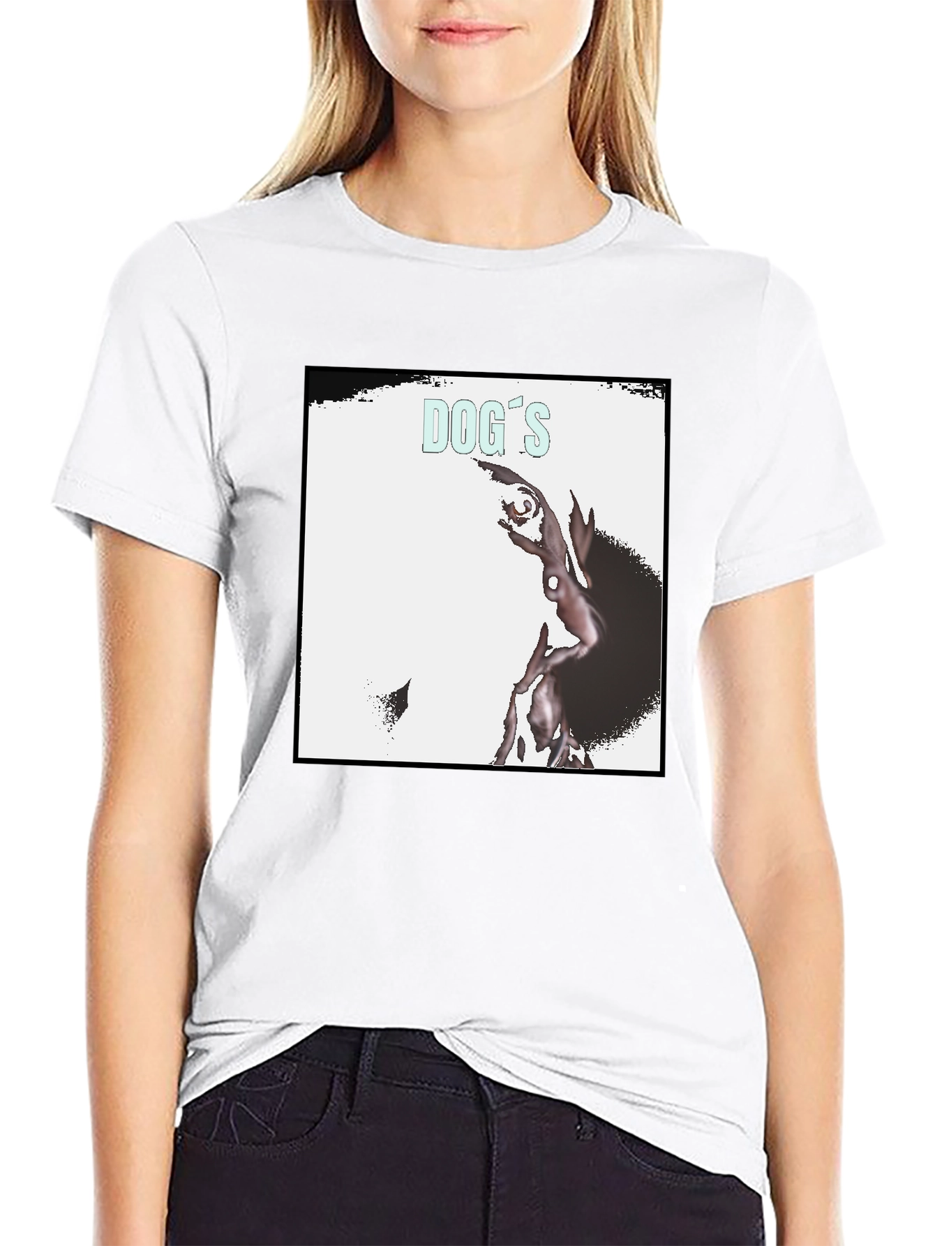 Dogs Record Cover Black T-Shirt