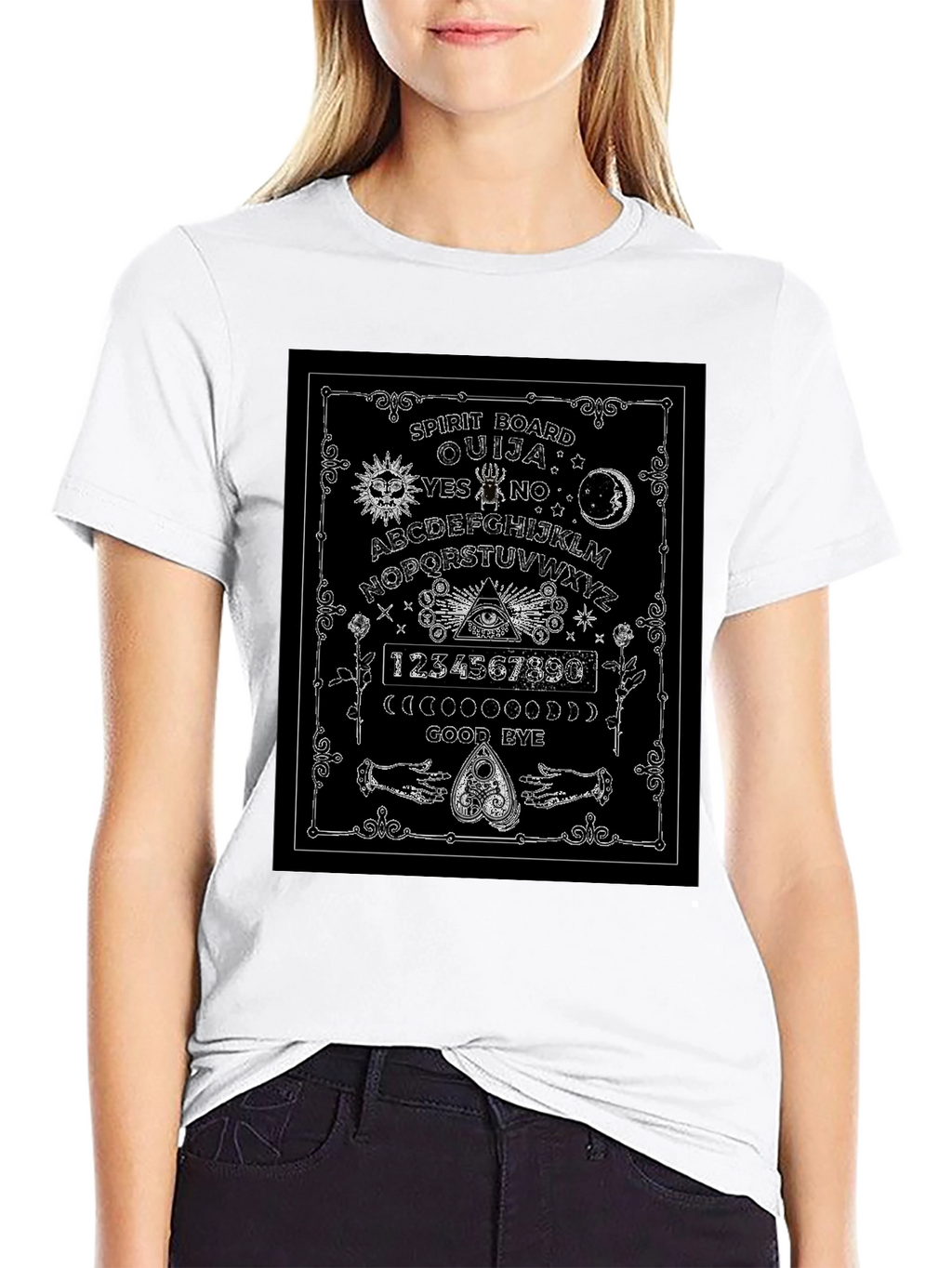 Ouija Board Spirit Graphic T-Shirt