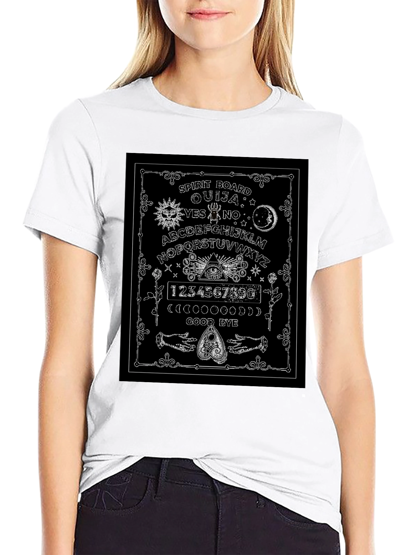 Ouija Board Spirit Graphic T-Shirt