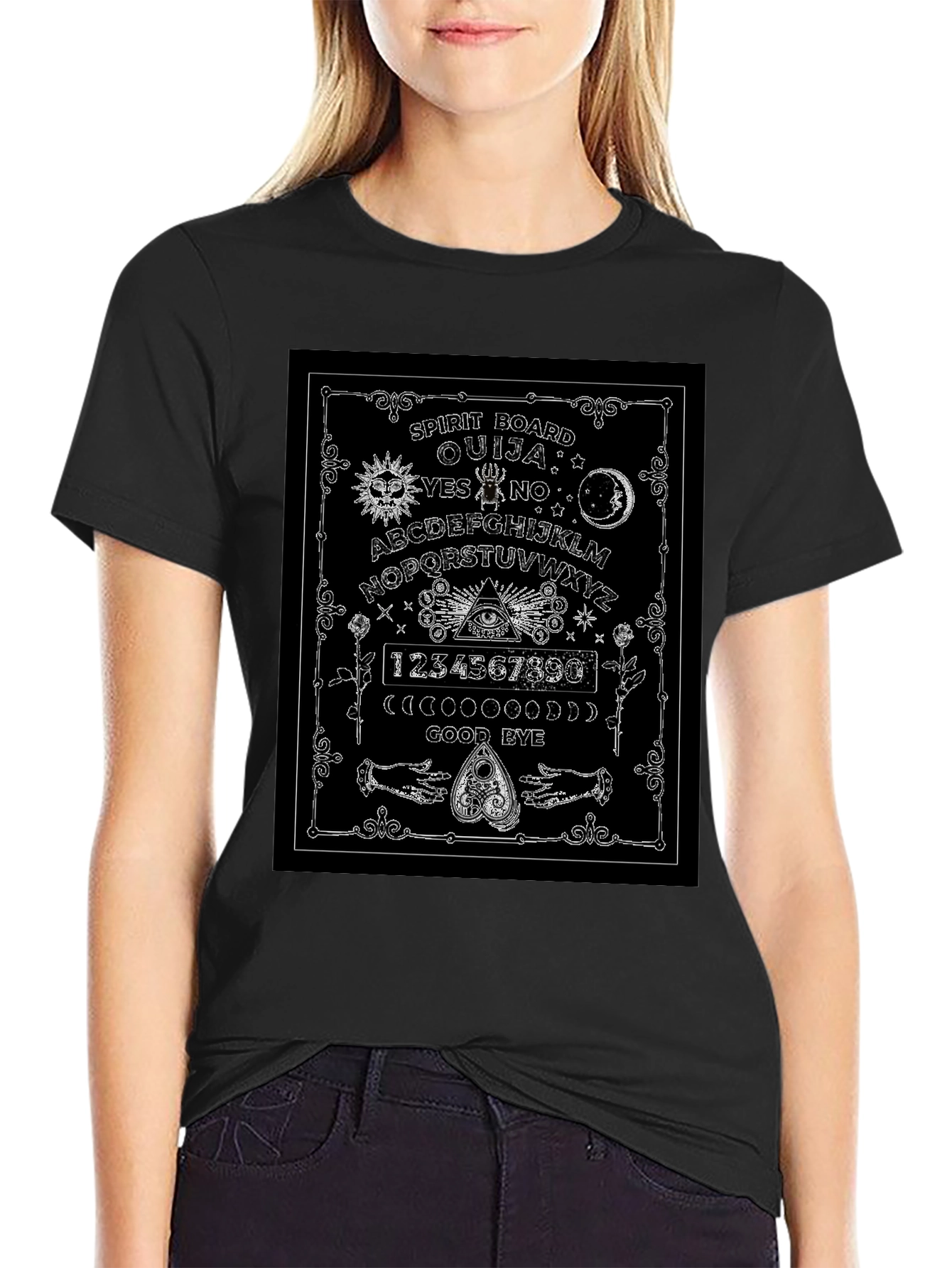Ouija Board Spirit Graphic T-Shirt