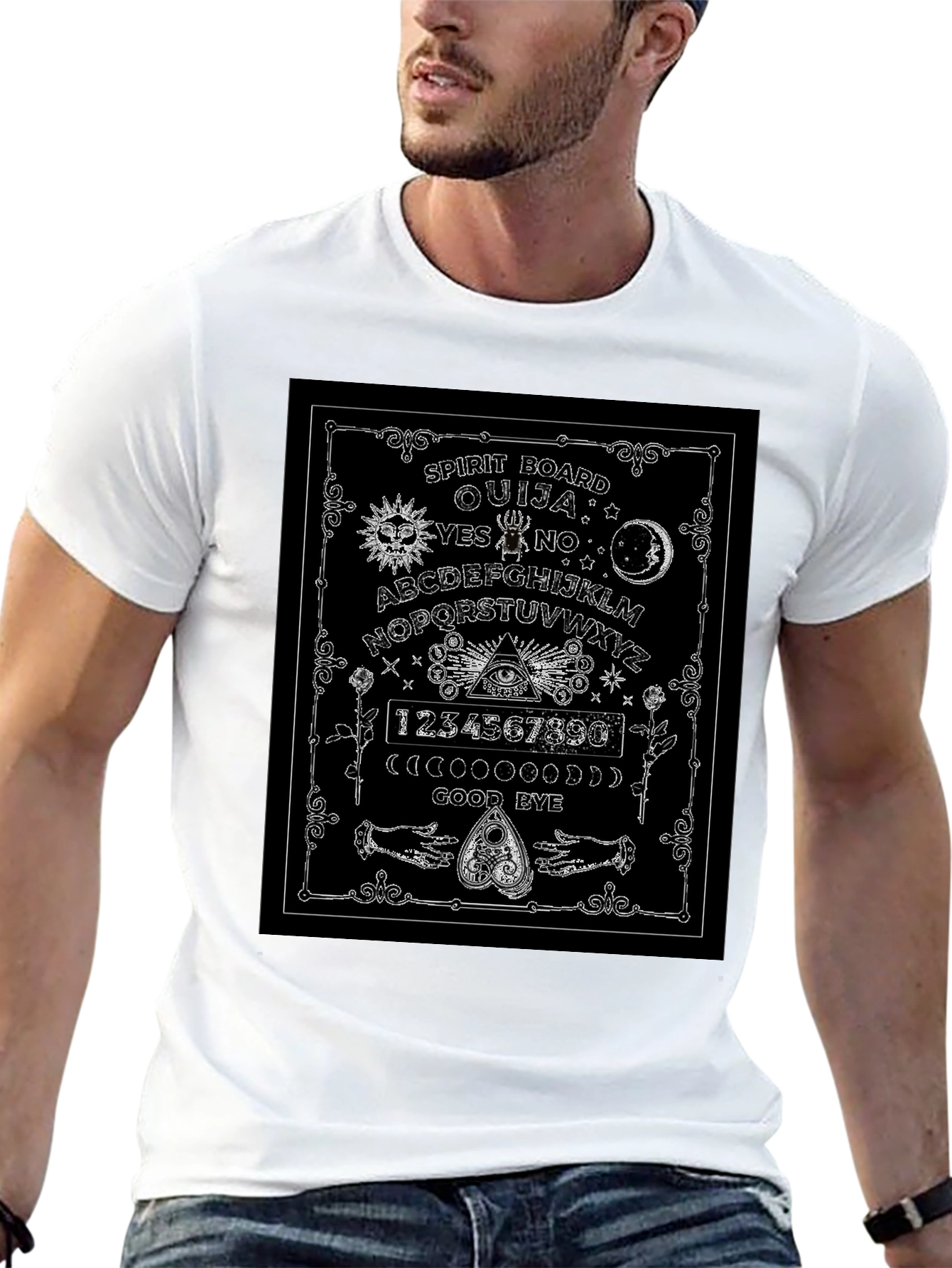 Ouija Board Spirit Graphic T-Shirt