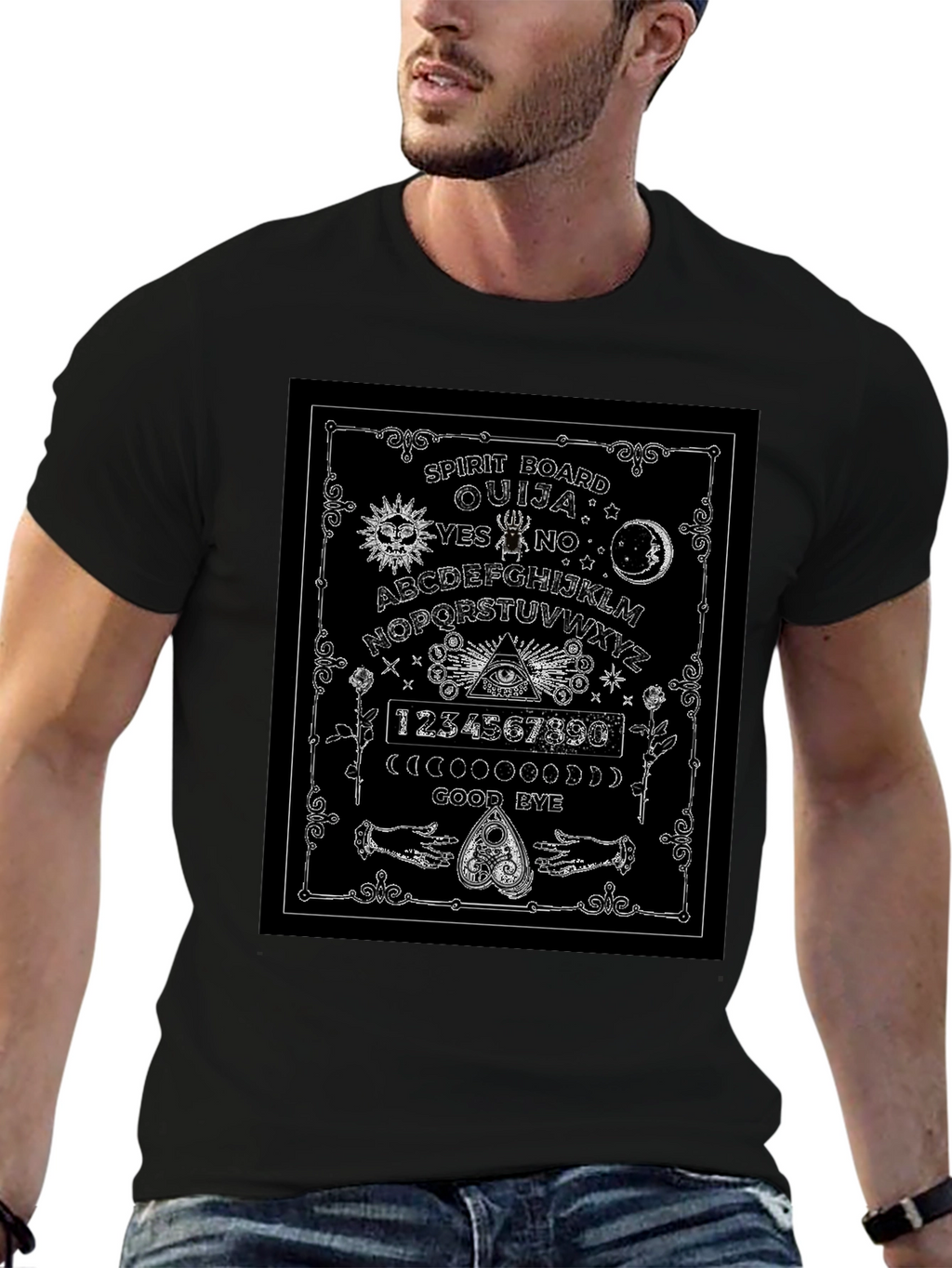Ouija Board Spirit Graphic T-Shirt