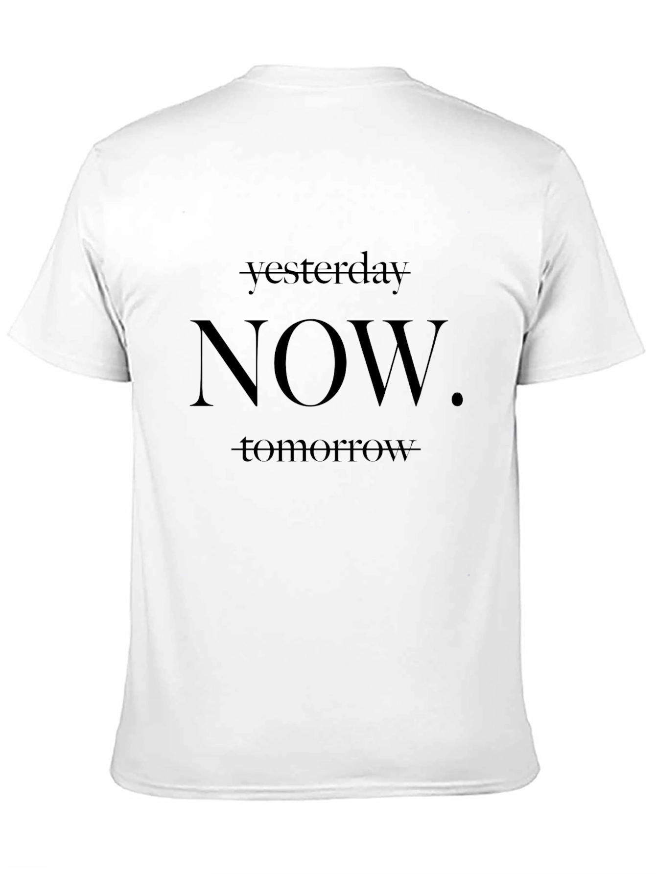 Yesterday Now Tomorrow Graphic Tee - Timeless Style