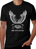 More Faith Less Fear Eagle T-Shirt