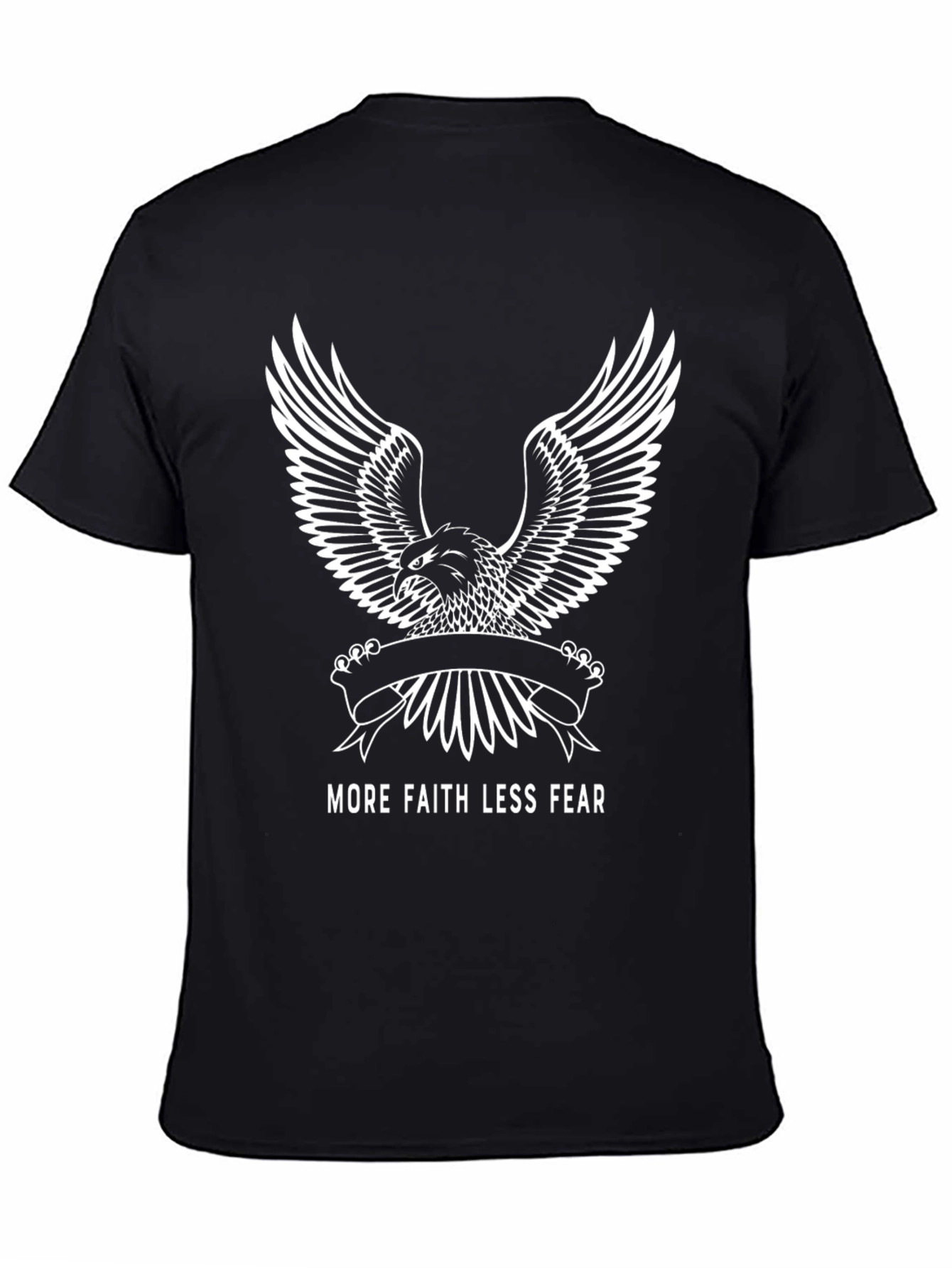 More Faith Less Fear Eagle T-Shirt