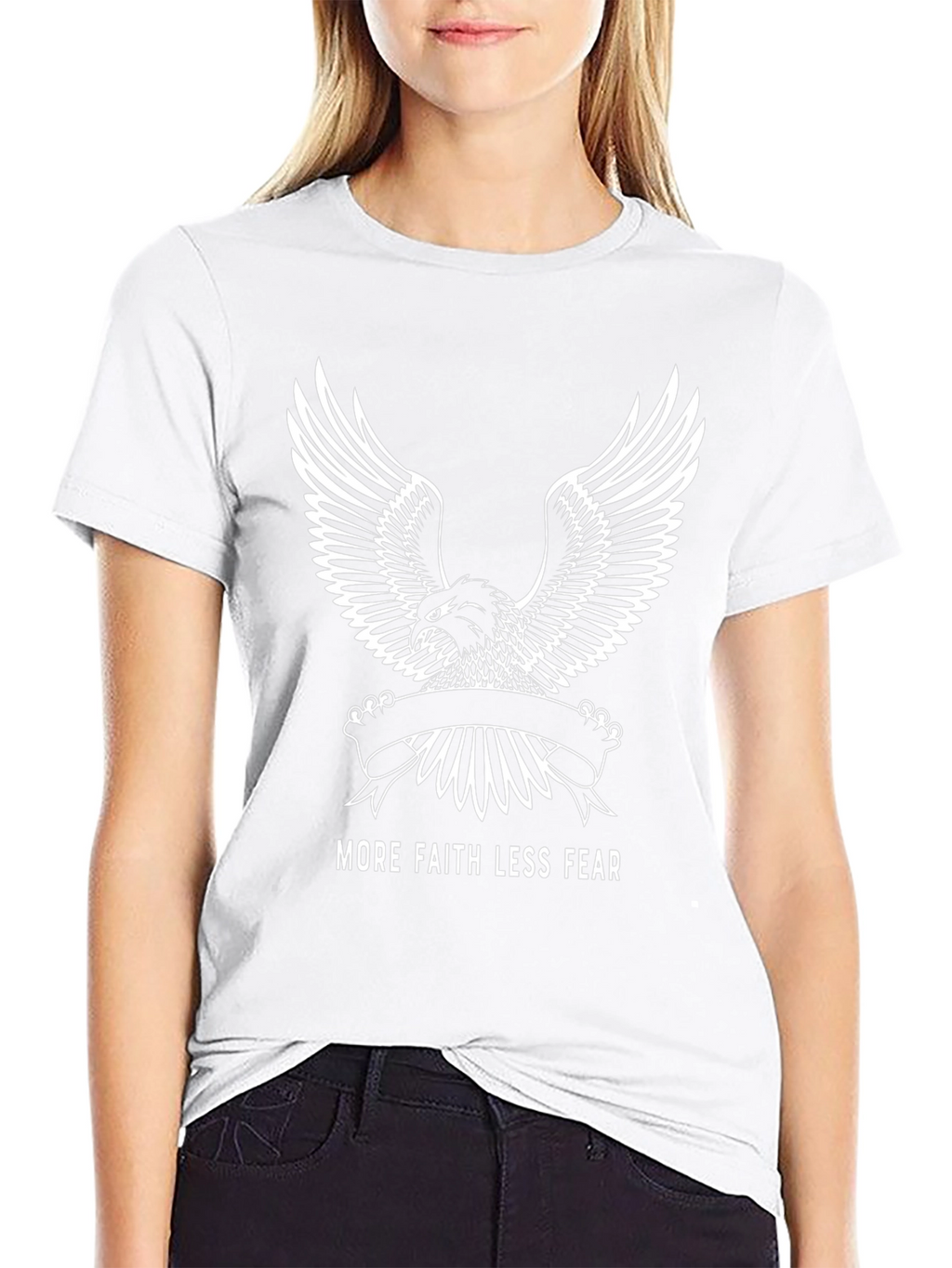 More Faith Less Fear Eagle T-Shirt